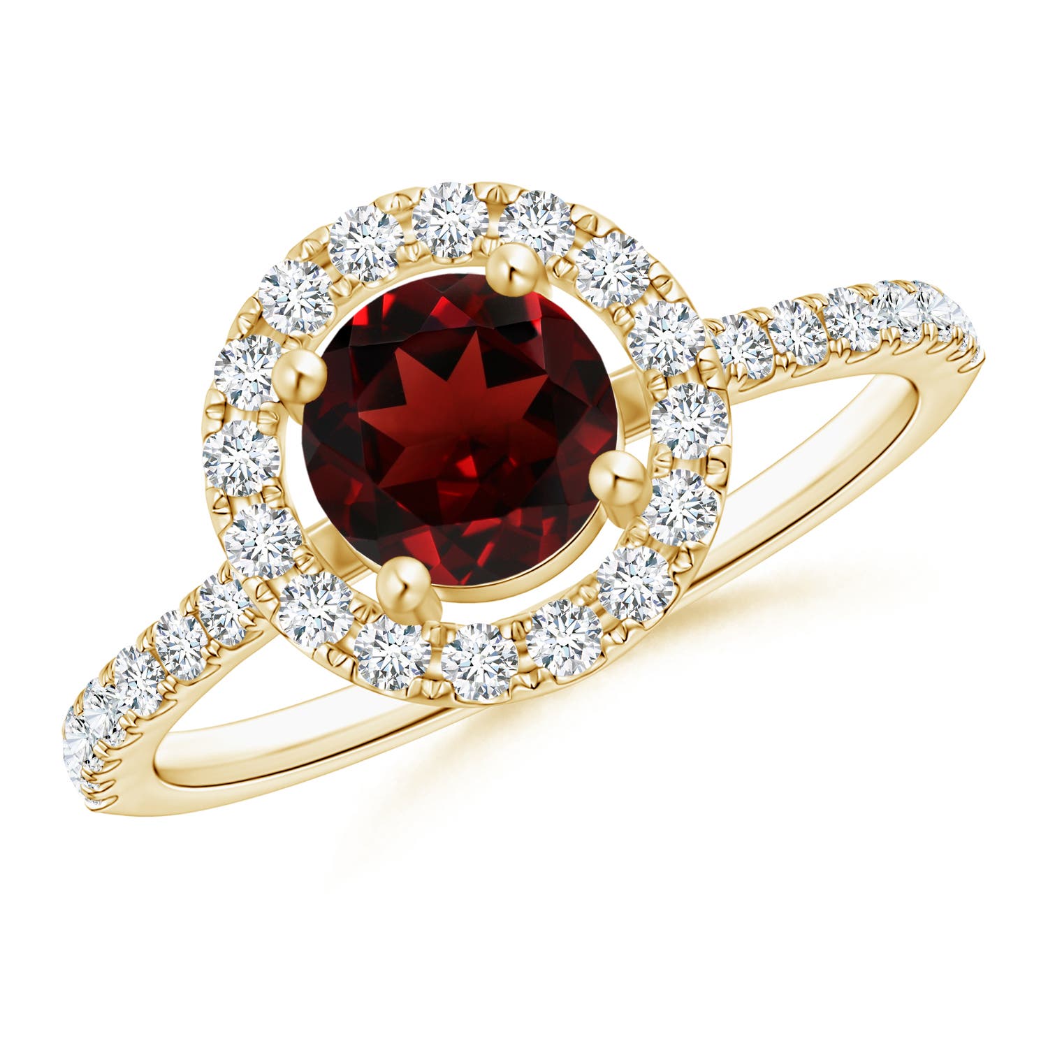 AAA - Garnet / 1.38 CT / 14 KT Yellow Gold