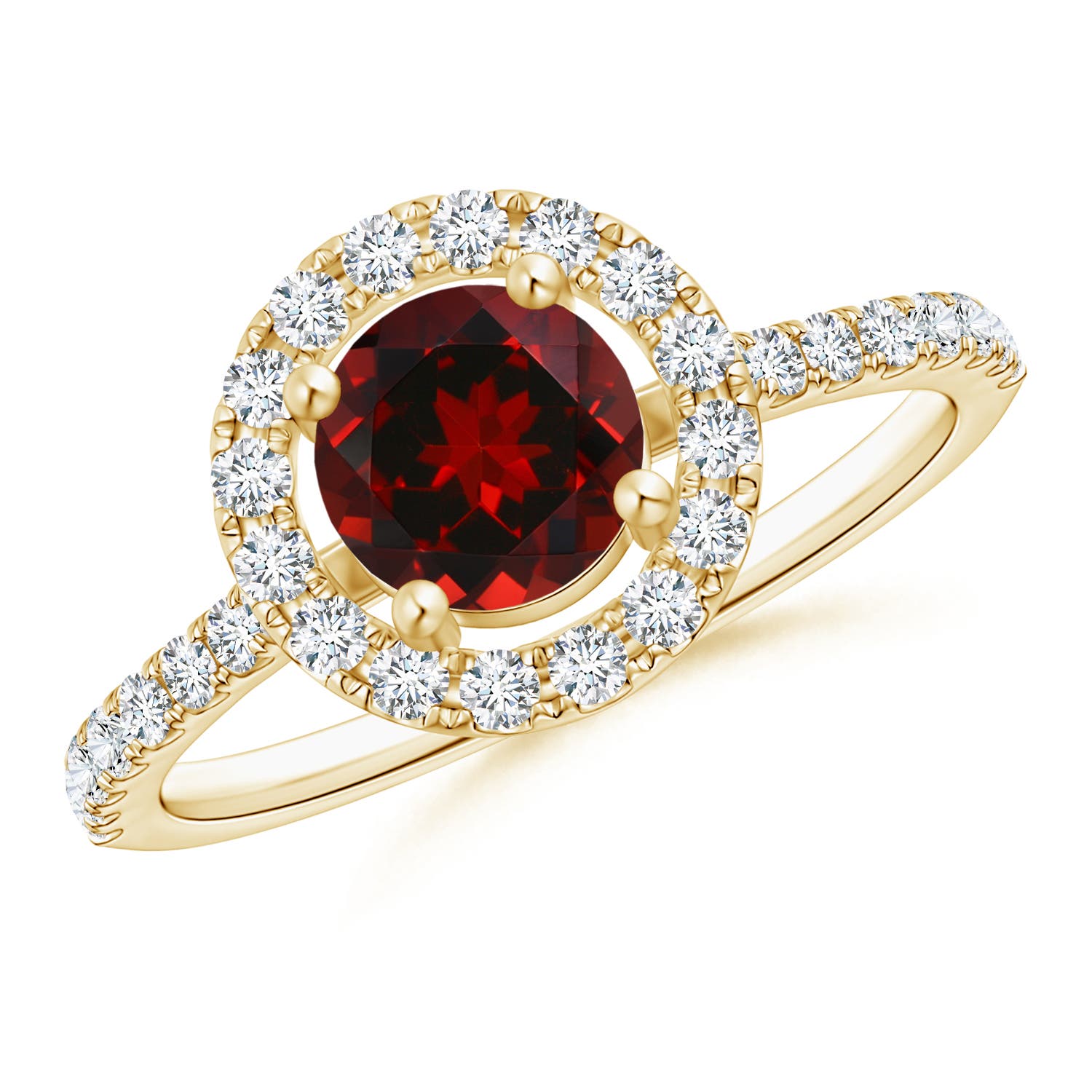 AAAA - Garnet / 1.38 CT / 14 KT Yellow Gold