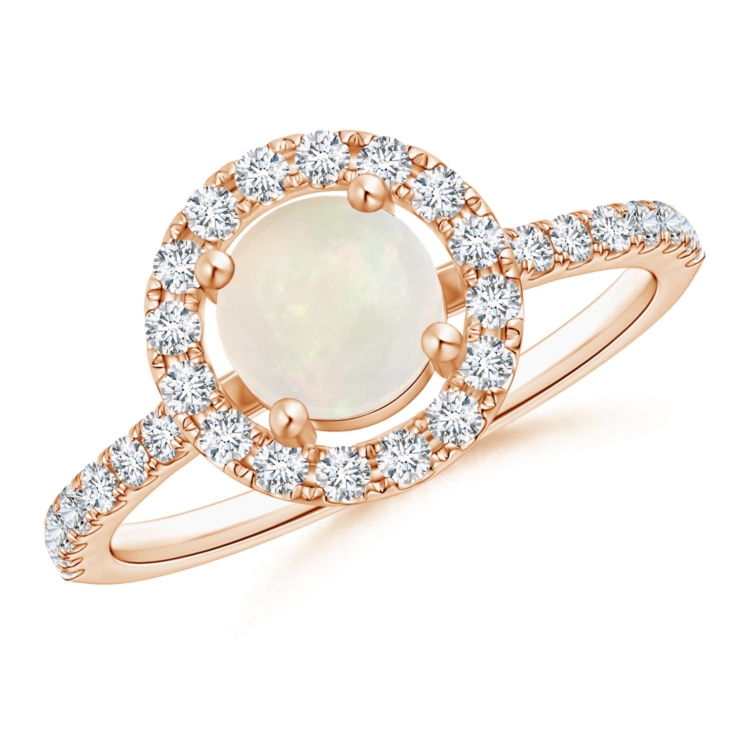 A - Opal / 0.88 CT / 14 KT Rose Gold