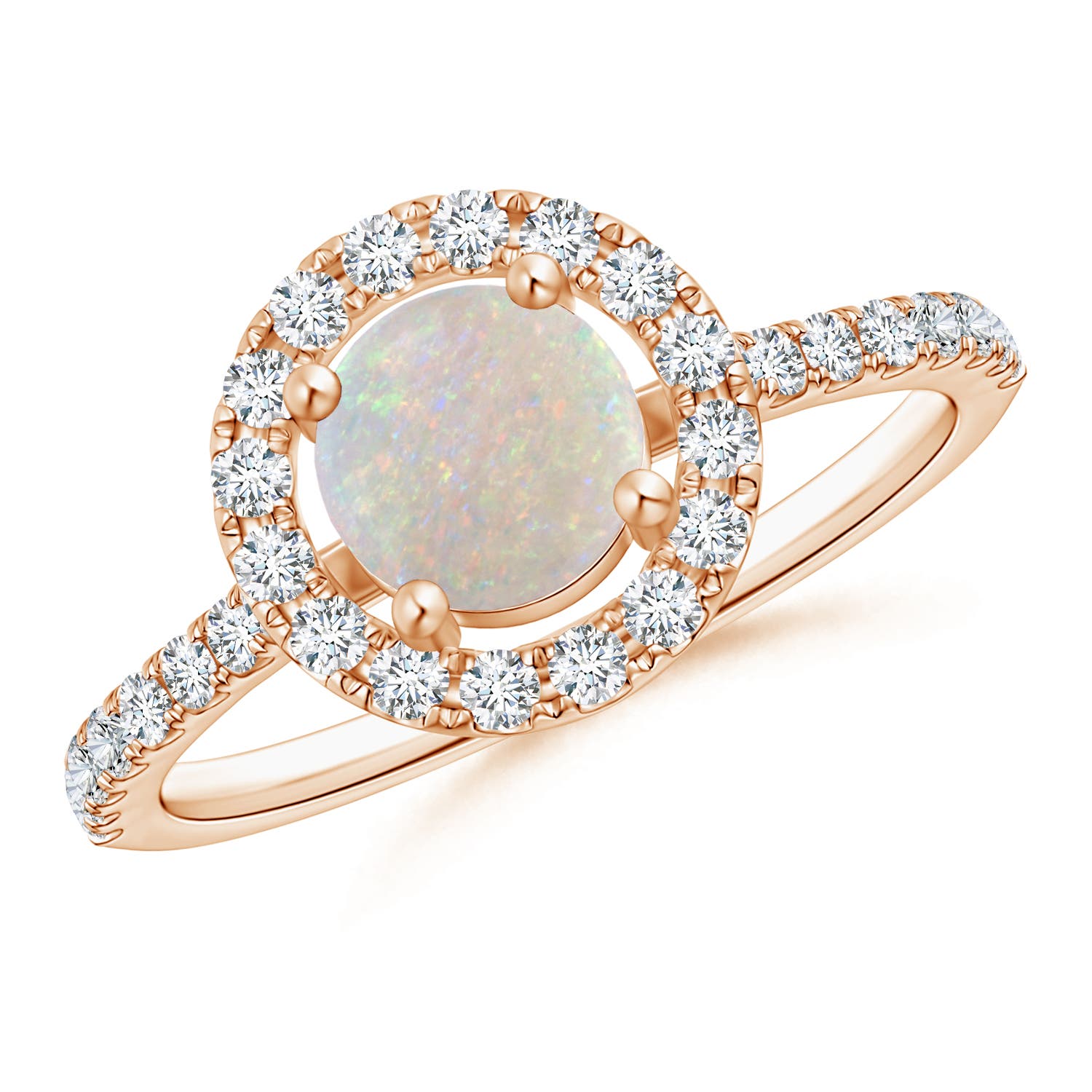 AA - Opal / 0.88 CT / 14 KT Rose Gold