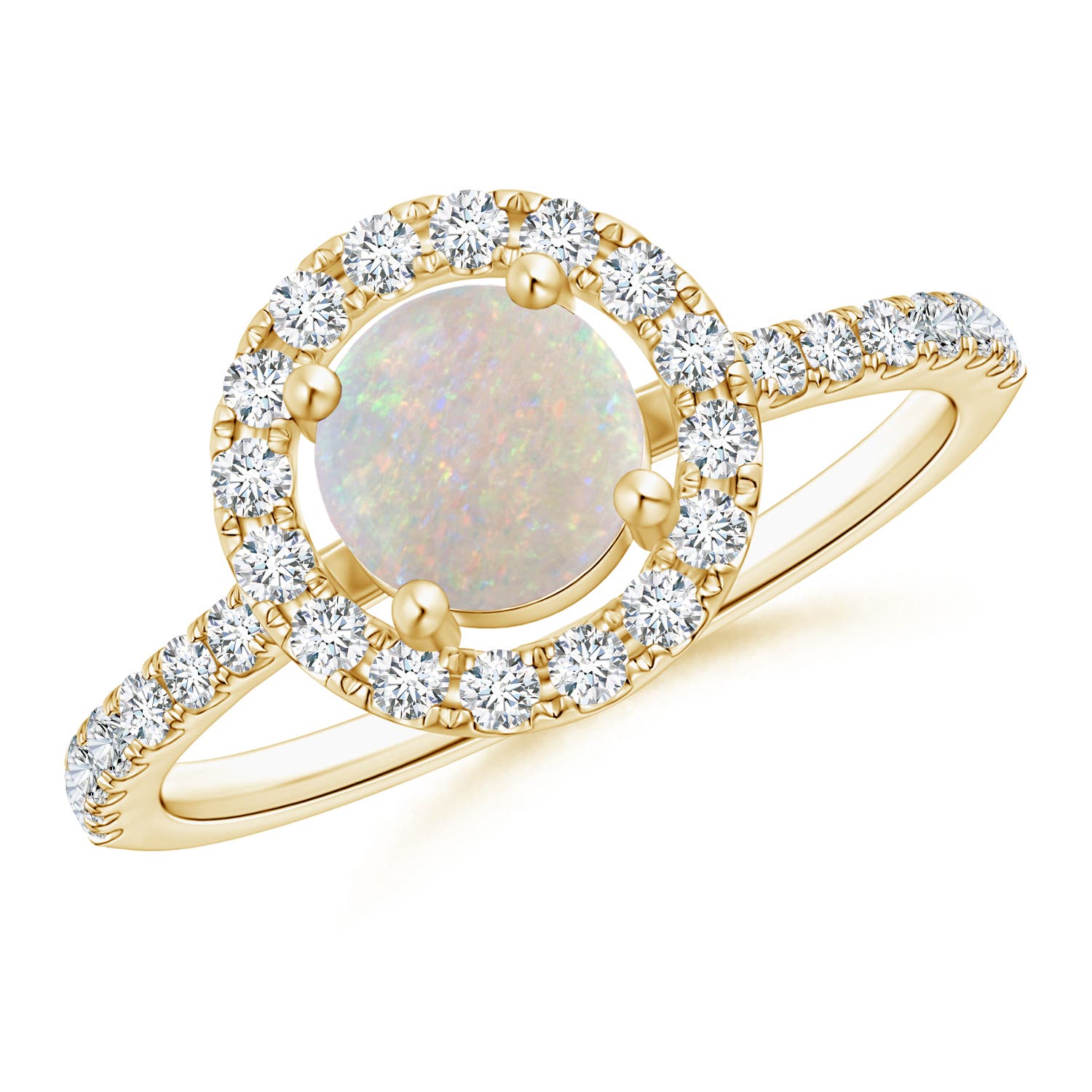 AA - Opal / 0.88 CT / 14 KT Yellow Gold