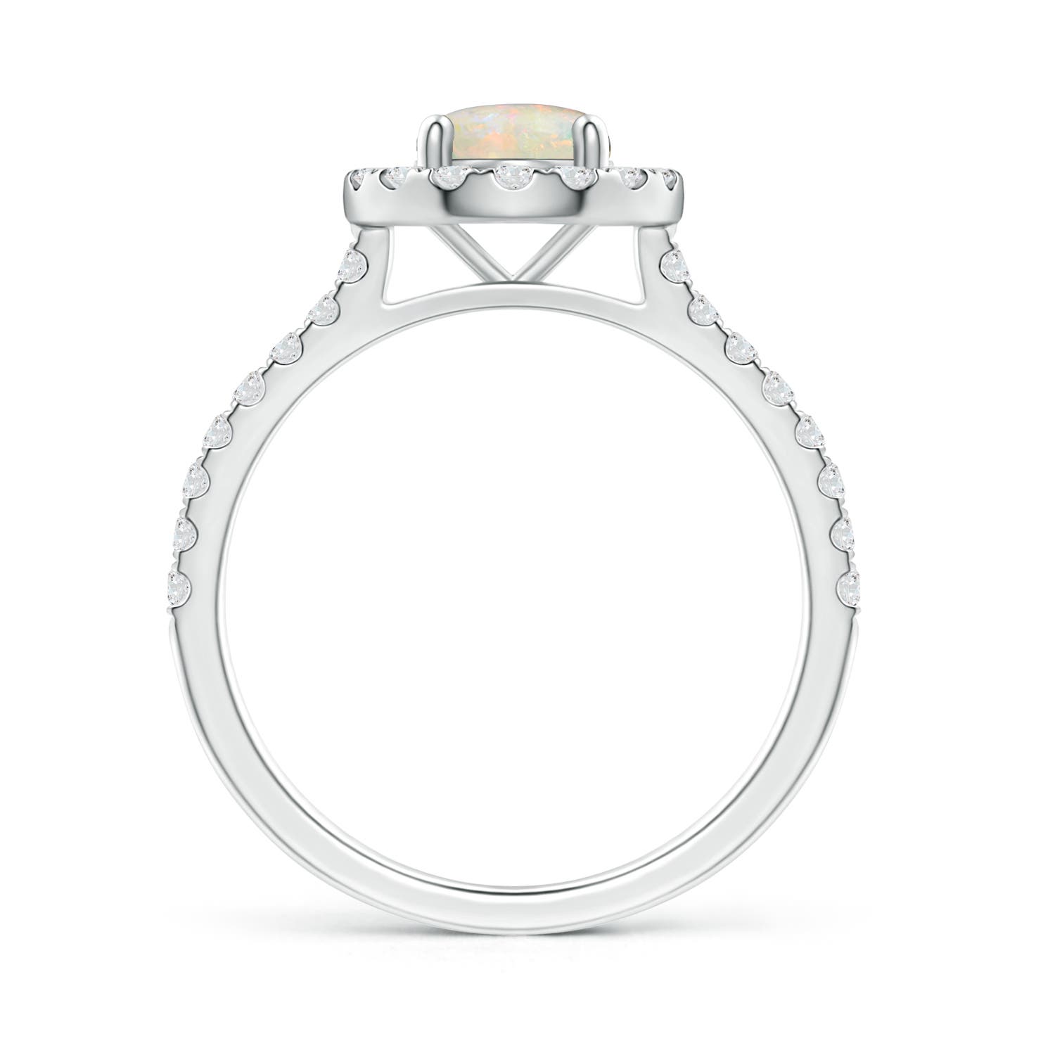 AAAA - Opal / 0.88 CT / 14 KT White Gold