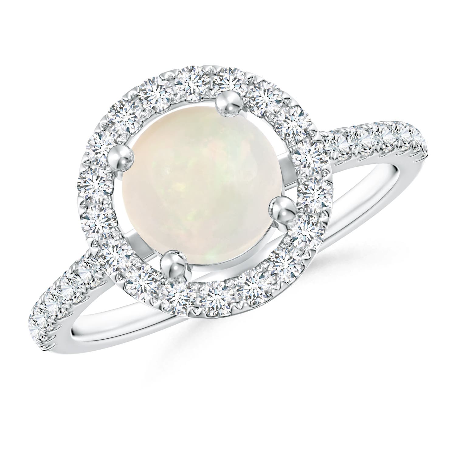 A - Opal / 1.2 CT / 14 KT White Gold