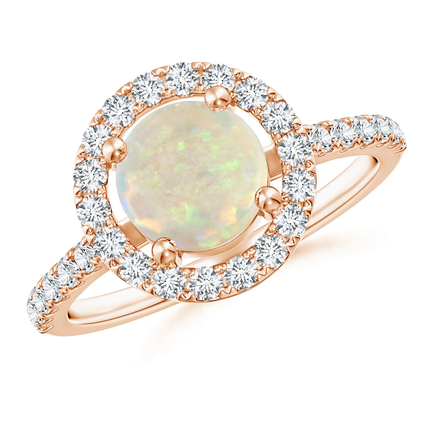 AAA - Opal / 1.2 CT / 14 KT Rose Gold