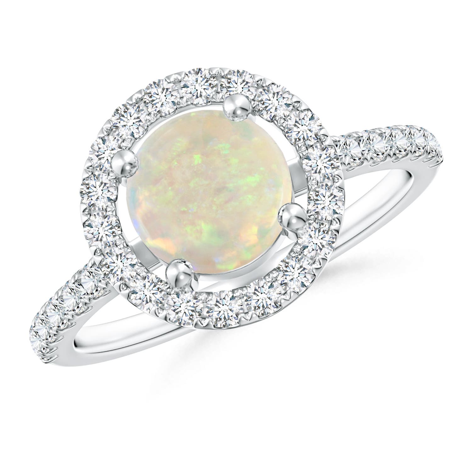 AAA - Opal / 1.2 CT / 14 KT White Gold