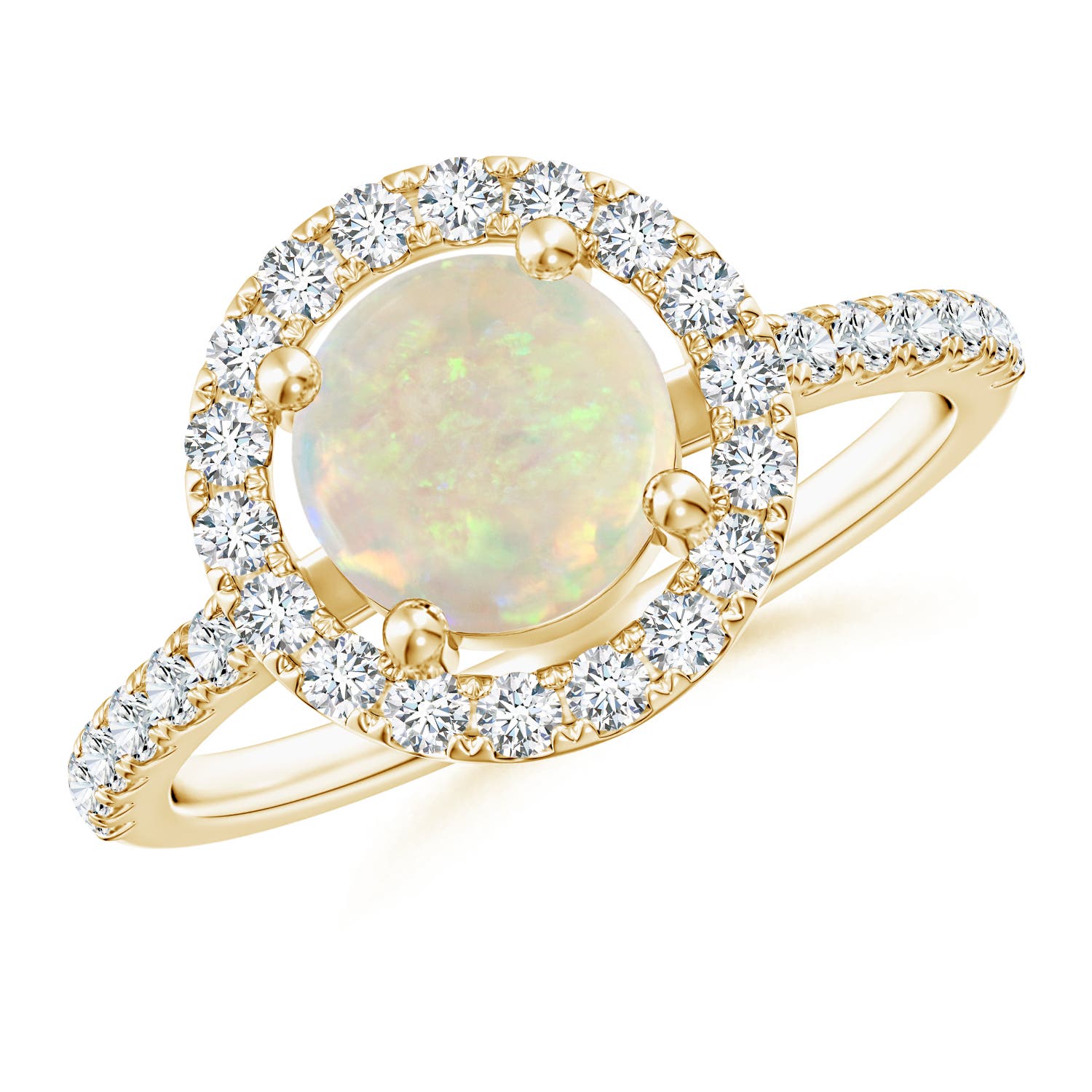 AAA - Opal / 1.2 CT / 14 KT Yellow Gold