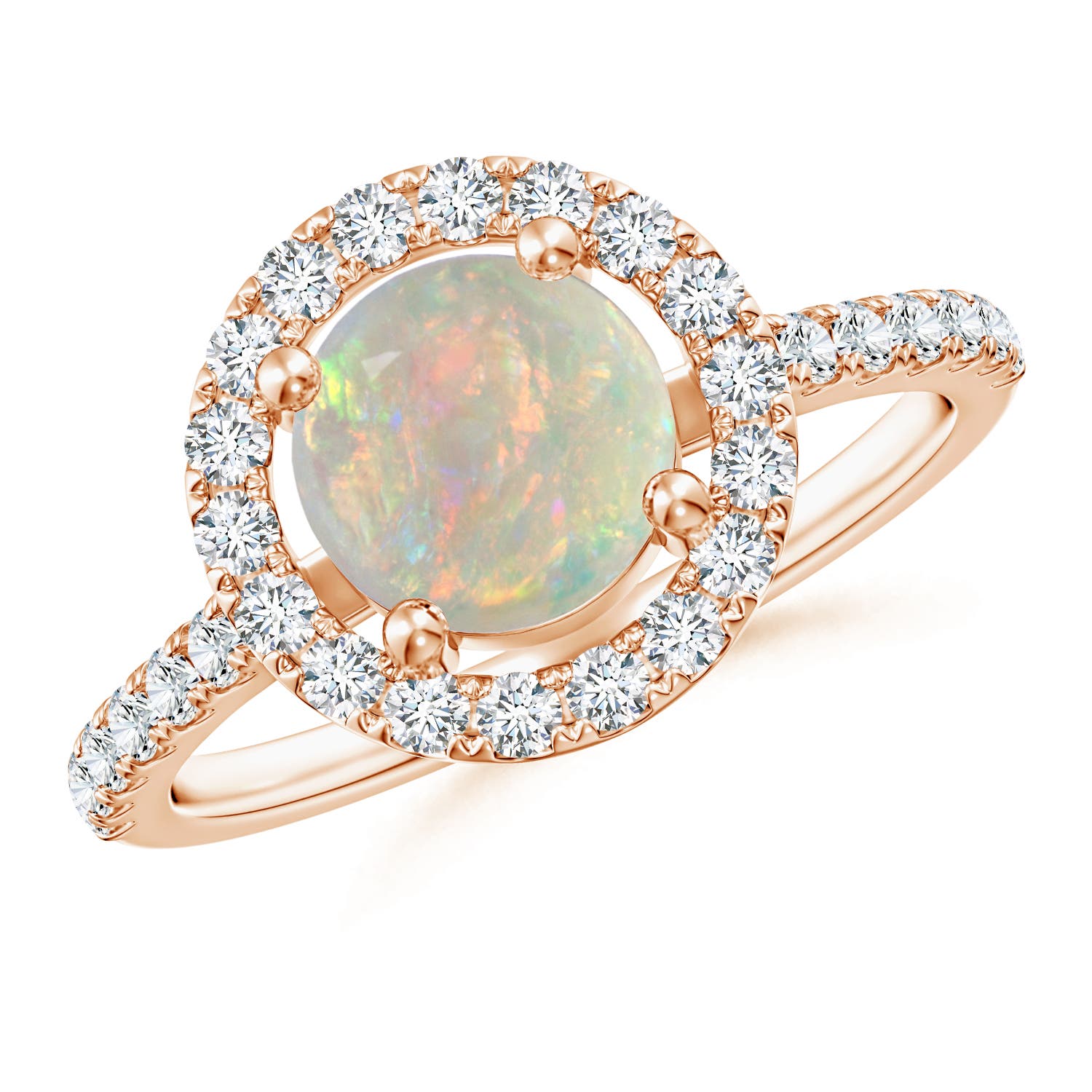 AAAA - Opal / 1.2 CT / 14 KT Rose Gold