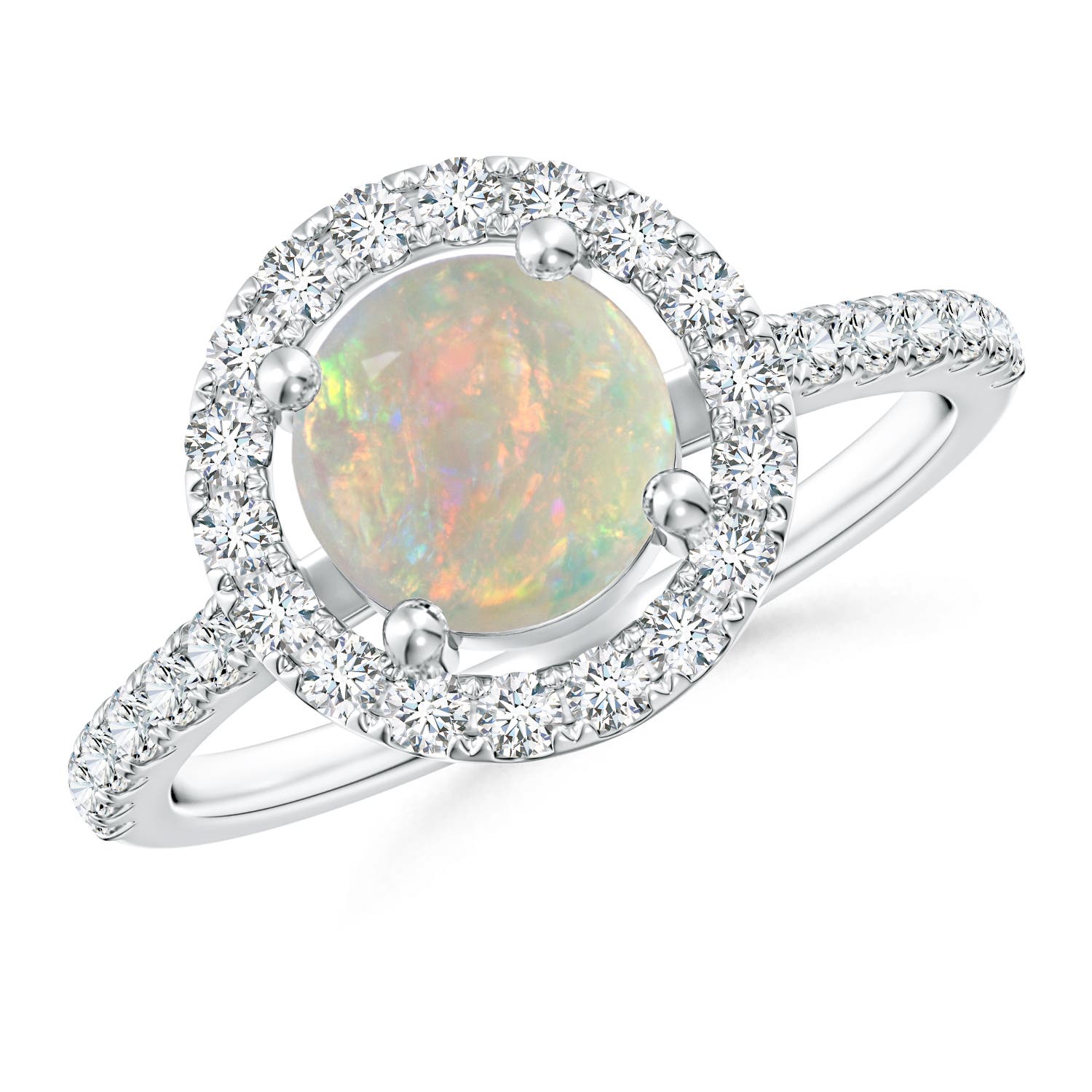 AAAA - Opal / 1.2 CT / 14 KT White Gold