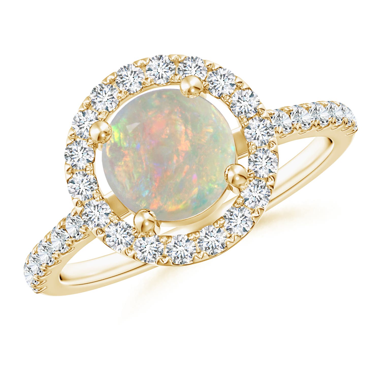 AAAA - Opal / 1.2 CT / 14 KT Yellow Gold