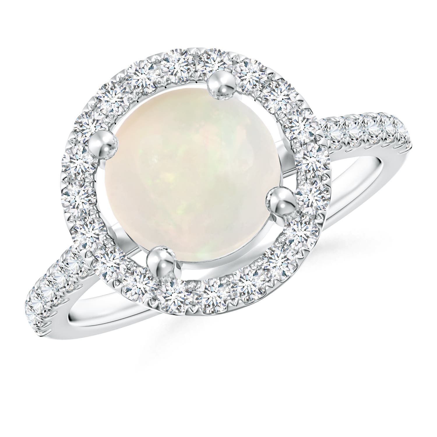 A - Opal / 1.63 CT / 14 KT White Gold