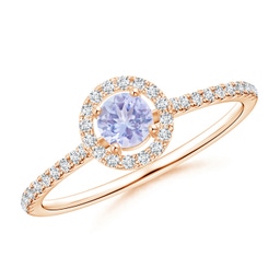 Halo Tanzanite Halo Rings