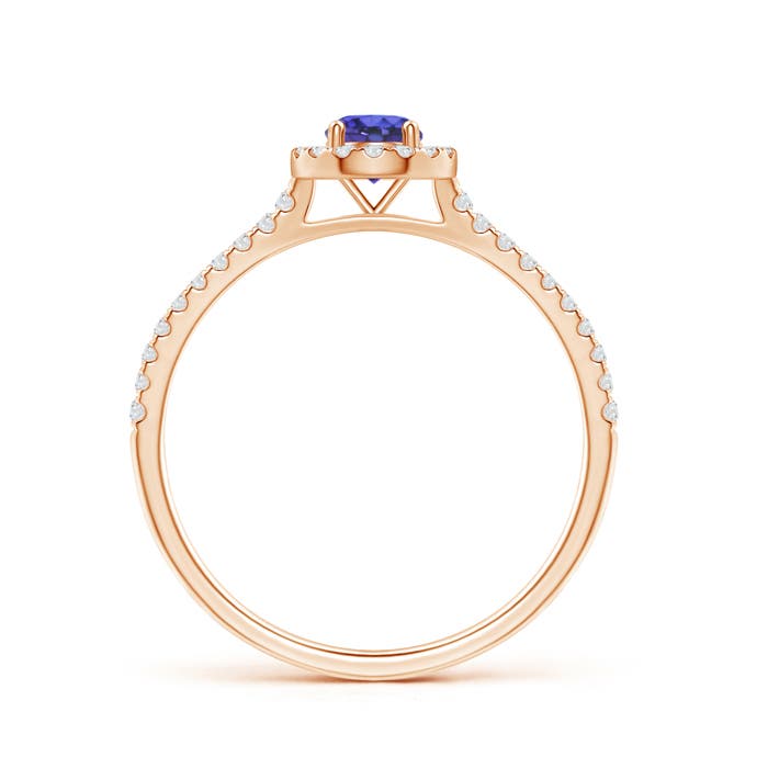 AAA - Tanzanite / 0.43 CT / 14 KT Rose Gold