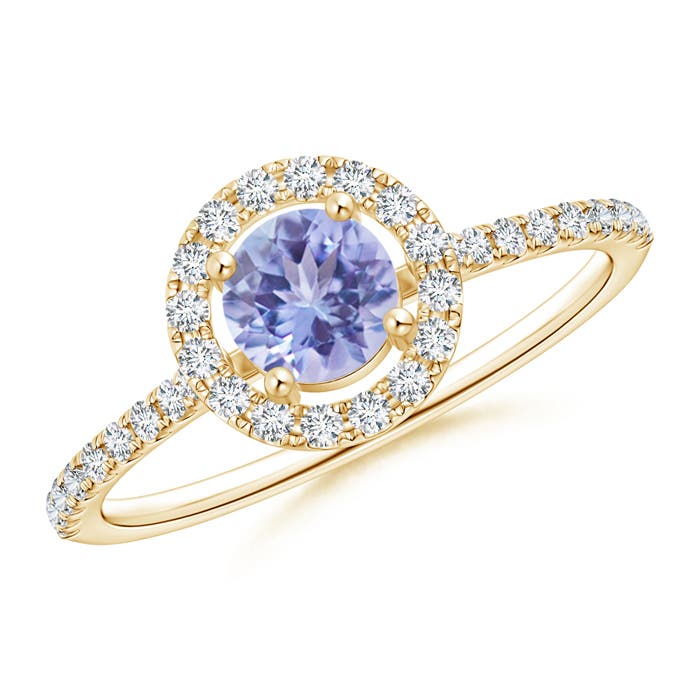 AA - Tanzanite / 0.77 CT / 14 KT Yellow Gold