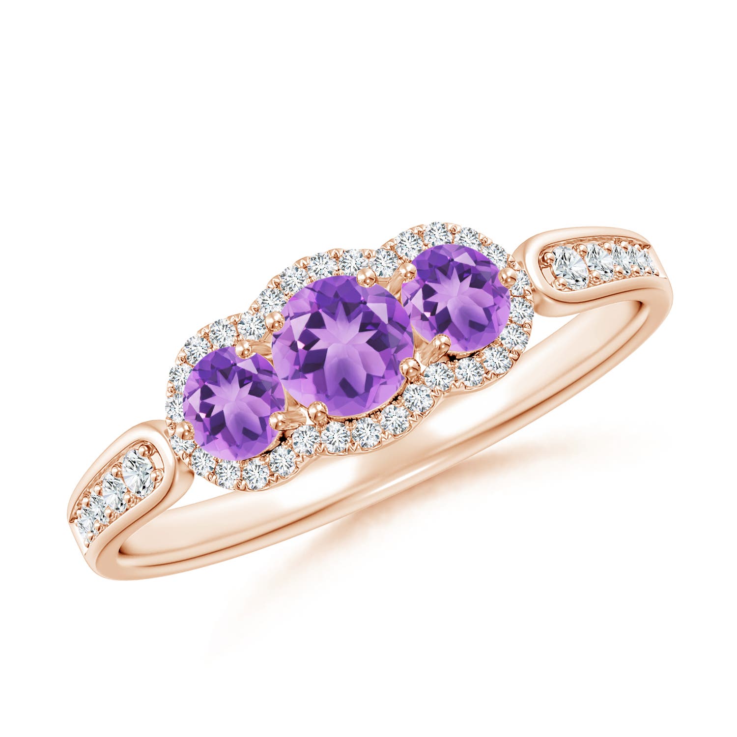 A - Amethyst / 0.76 CT / 14 KT Rose Gold