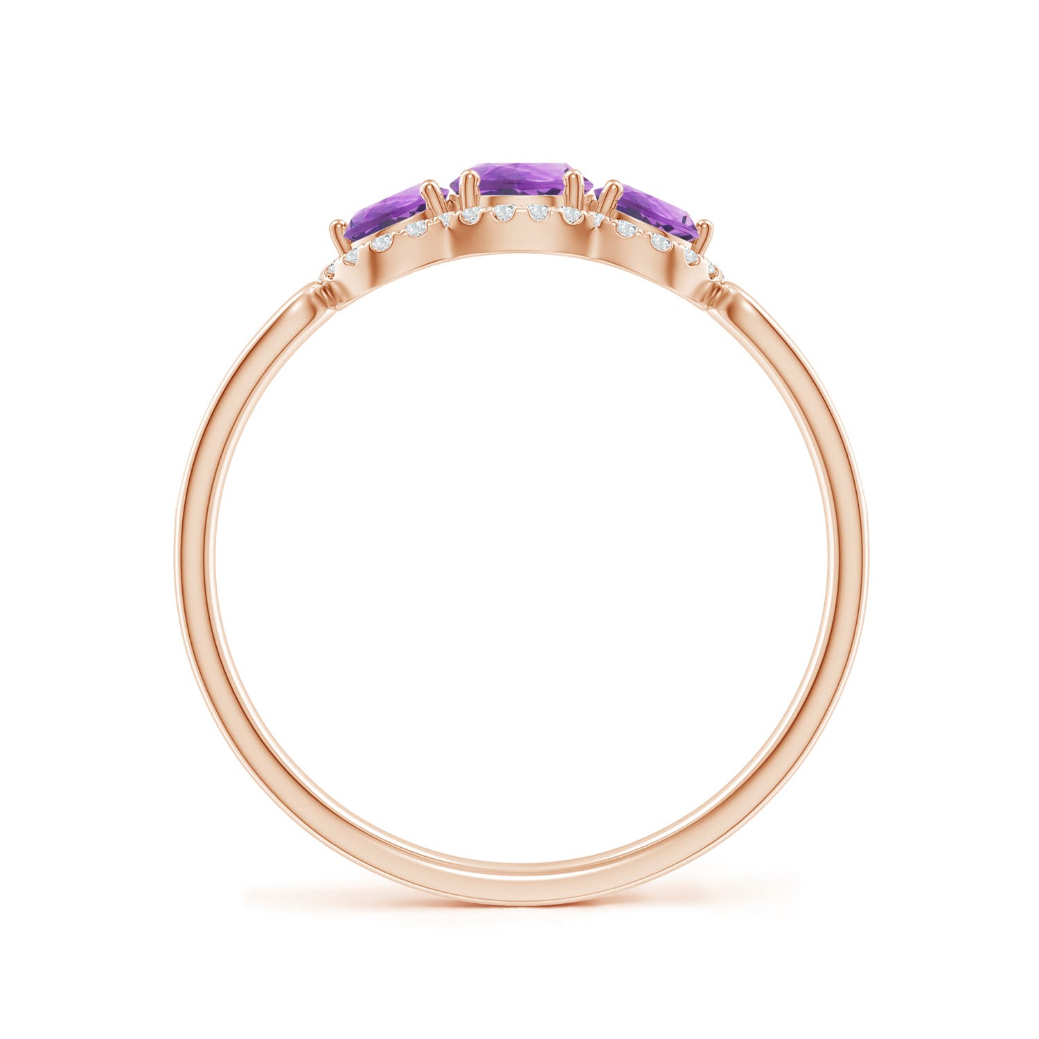 A - Amethyst / 0.76 CT / 14 KT Rose Gold