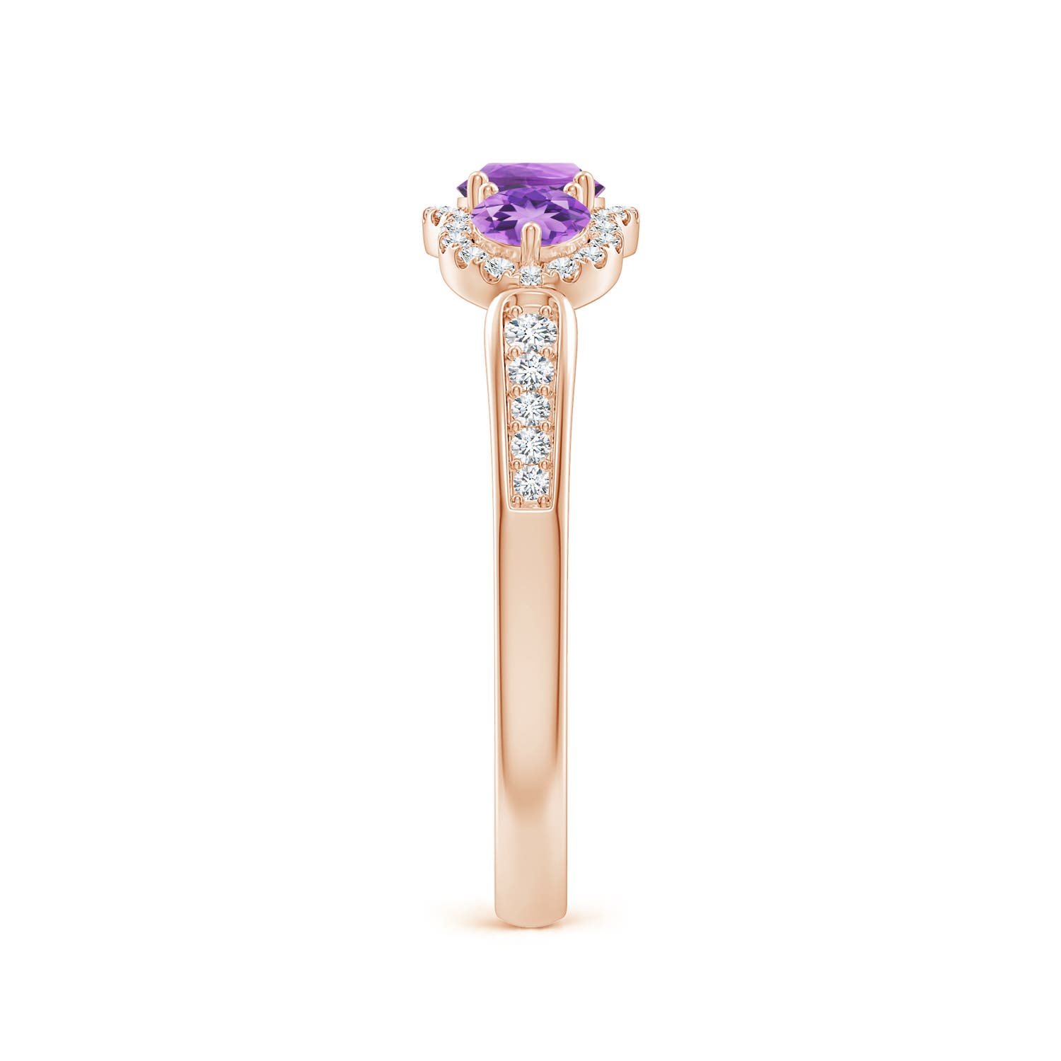 A - Amethyst / 0.76 CT / 14 KT Rose Gold