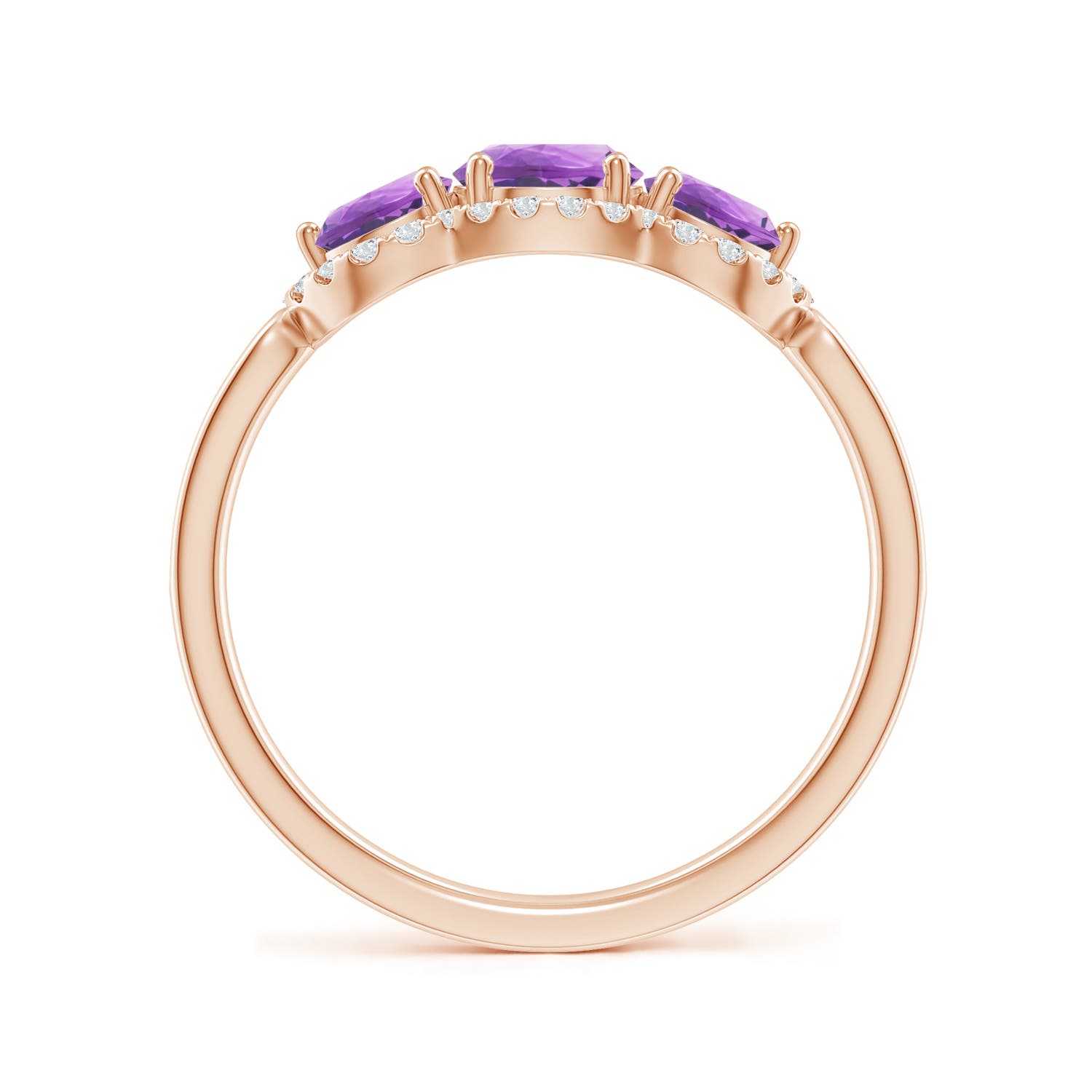 A - Amethyst / 1.2 CT / 14 KT Rose Gold