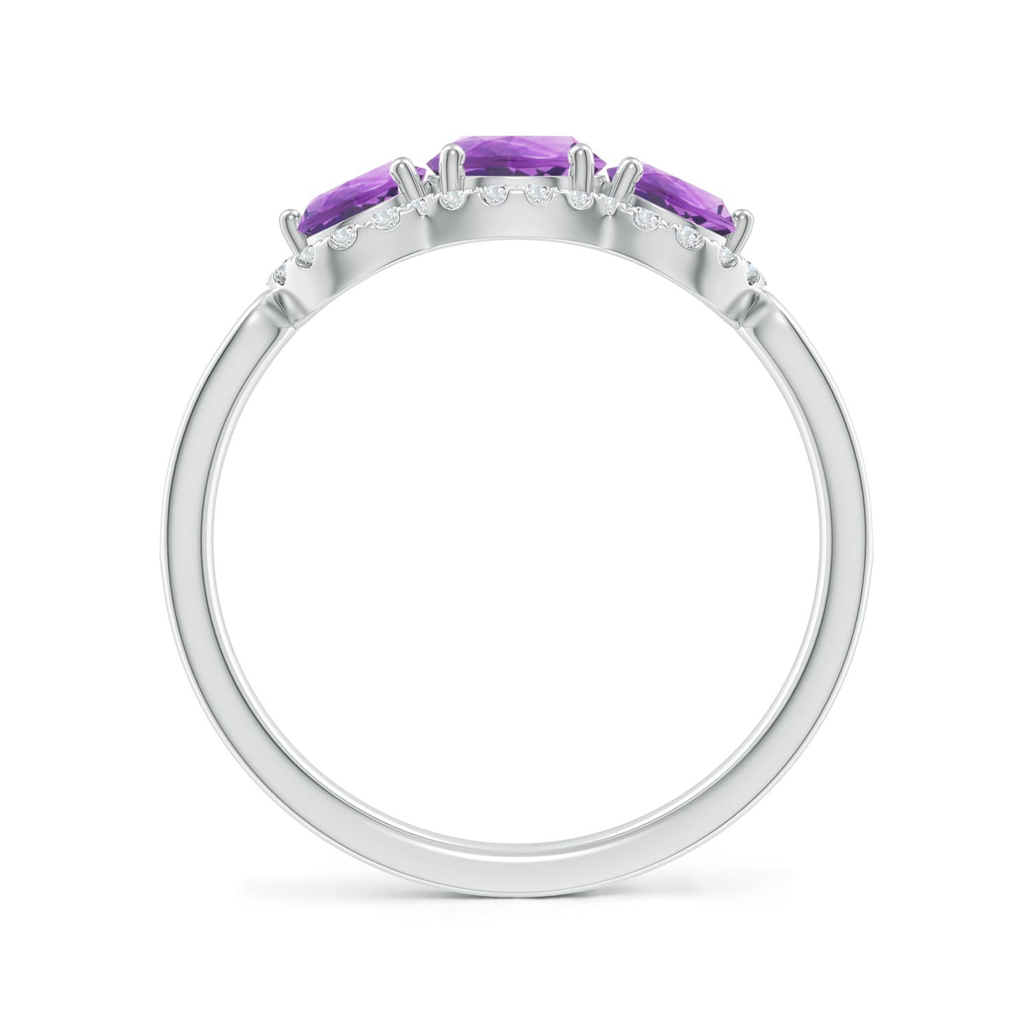 A - Amethyst / 1.2 CT / 14 KT White Gold