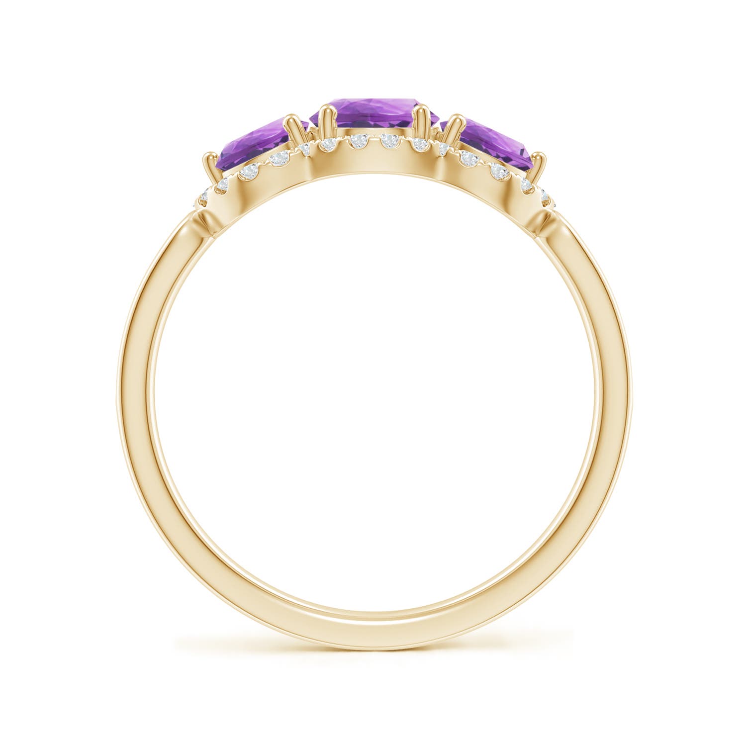 A - Amethyst / 1.2 CT / 14 KT Yellow Gold