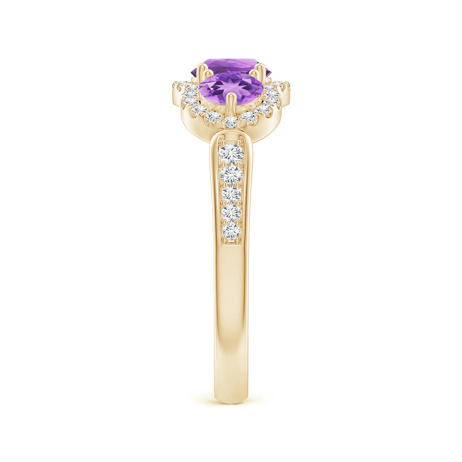 A - Amethyst / 1.2 CT / 14 KT Yellow Gold