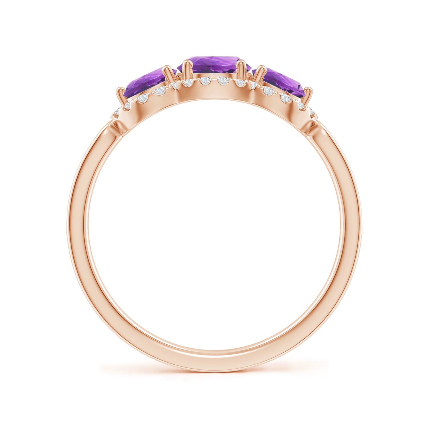 AA - Amethyst / 1.2 CT / 14 KT Rose Gold