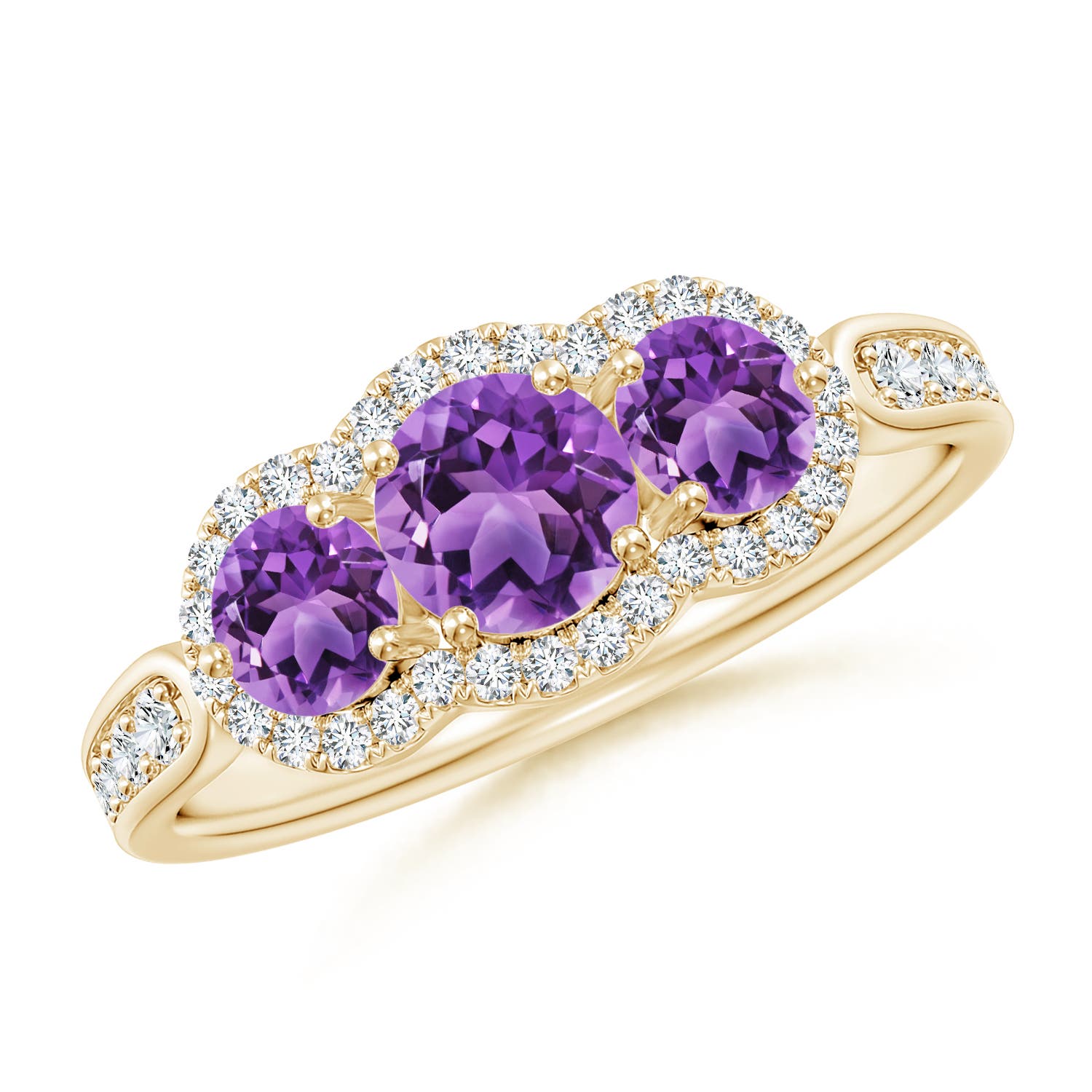 AA - Amethyst / 1.2 CT / 14 KT Yellow Gold