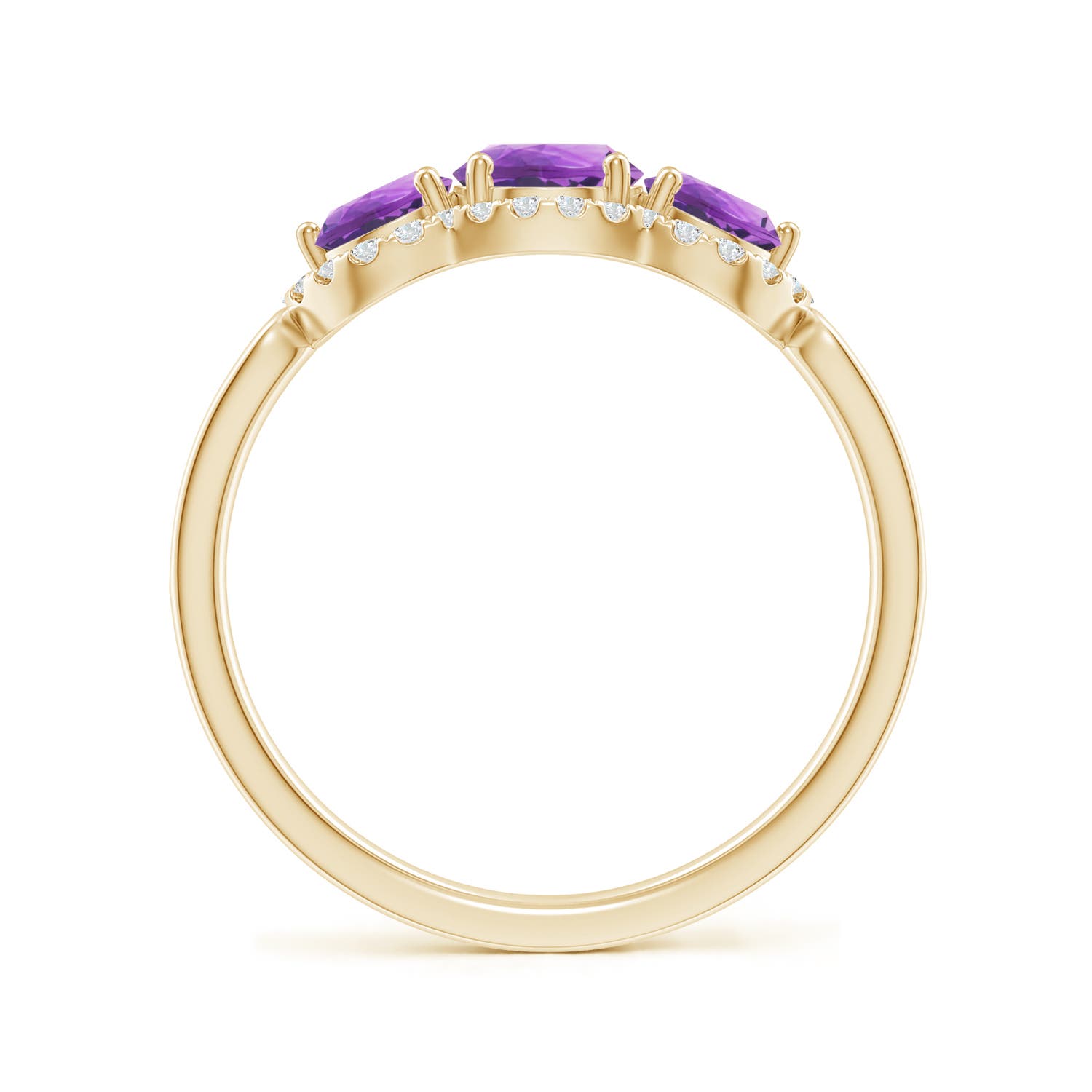 AA - Amethyst / 1.2 CT / 14 KT Yellow Gold