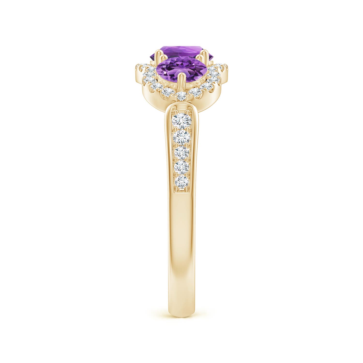 AA - Amethyst / 1.2 CT / 14 KT Yellow Gold