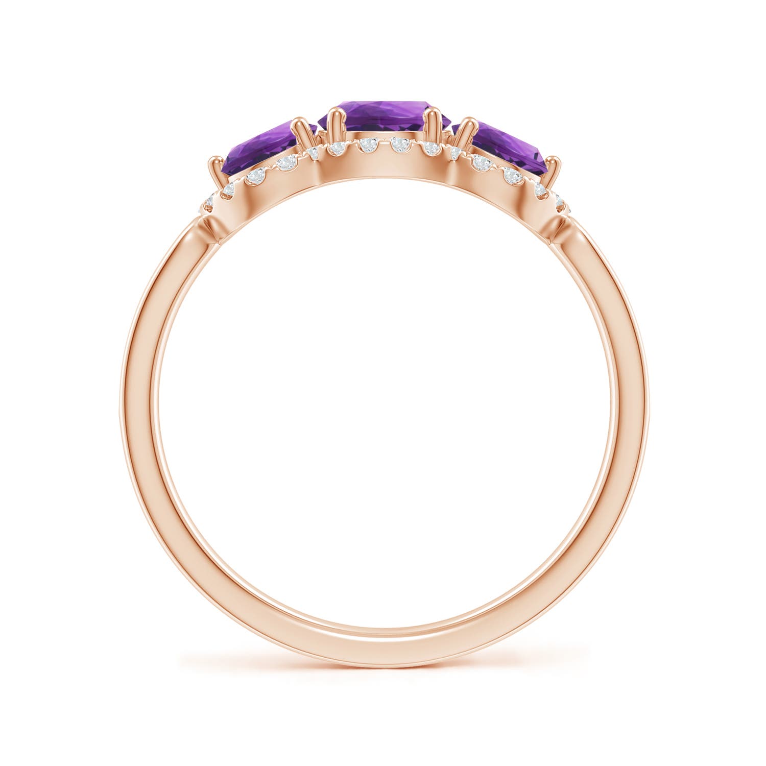 AAA - Amethyst / 1.2 CT / 14 KT Rose Gold