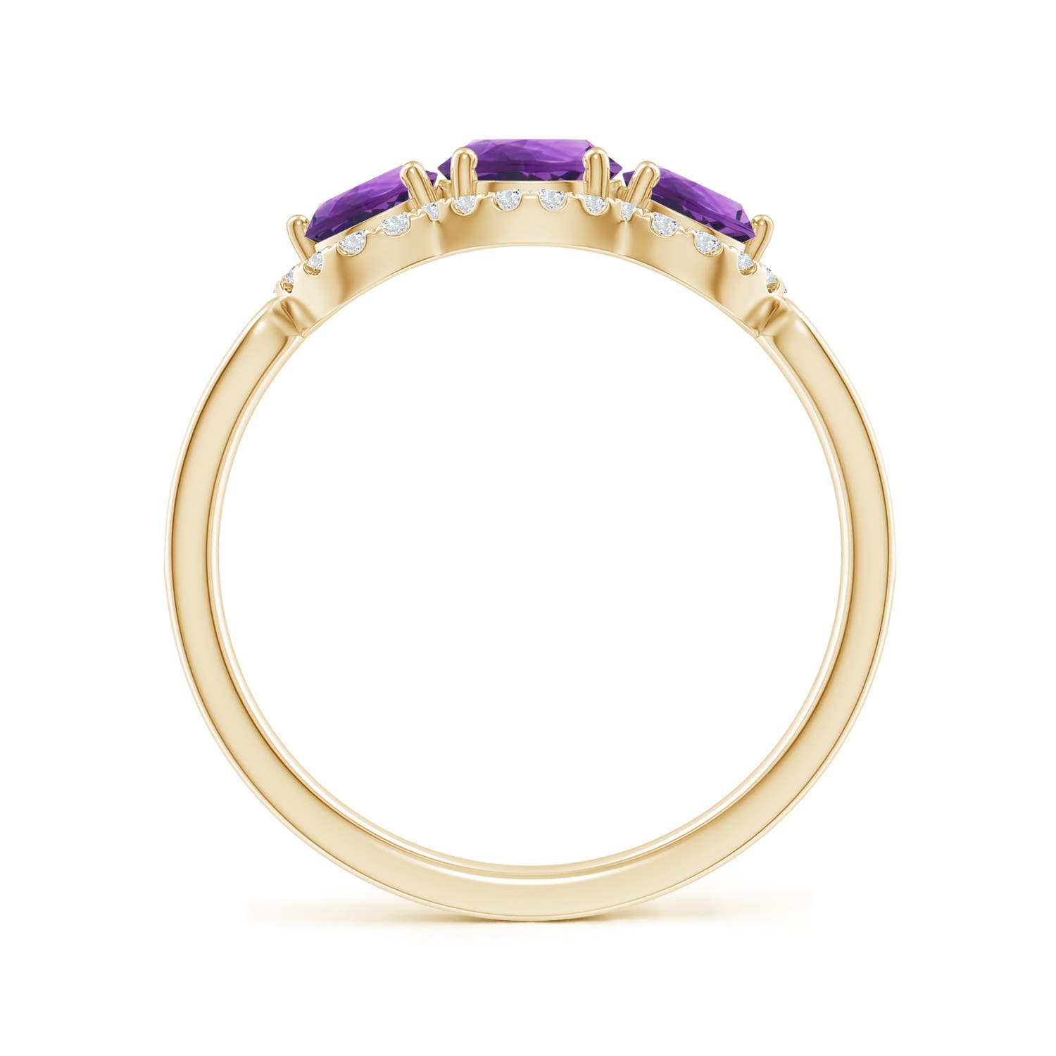 AAA - Amethyst / 1.2 CT / 14 KT Yellow Gold