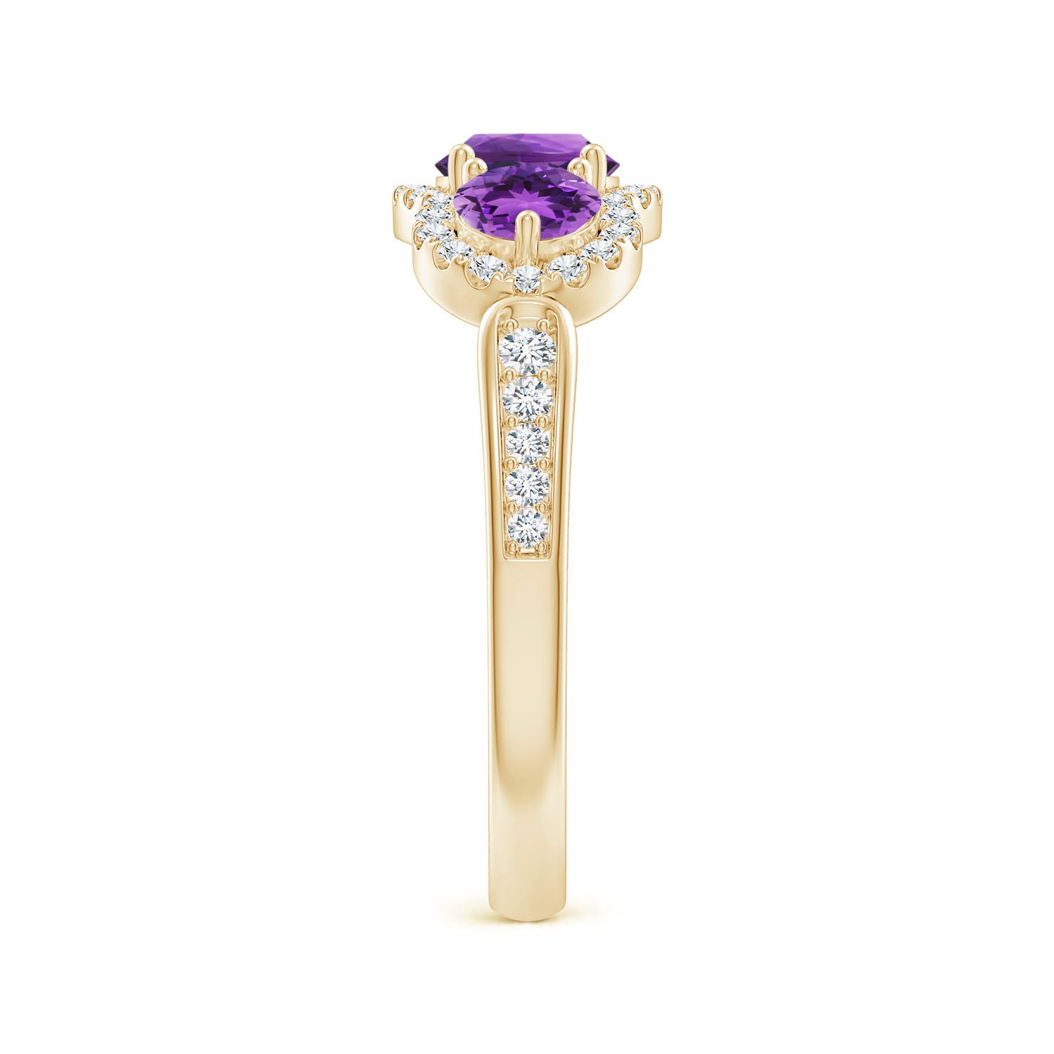 AAA - Amethyst / 1.2 CT / 14 KT Yellow Gold