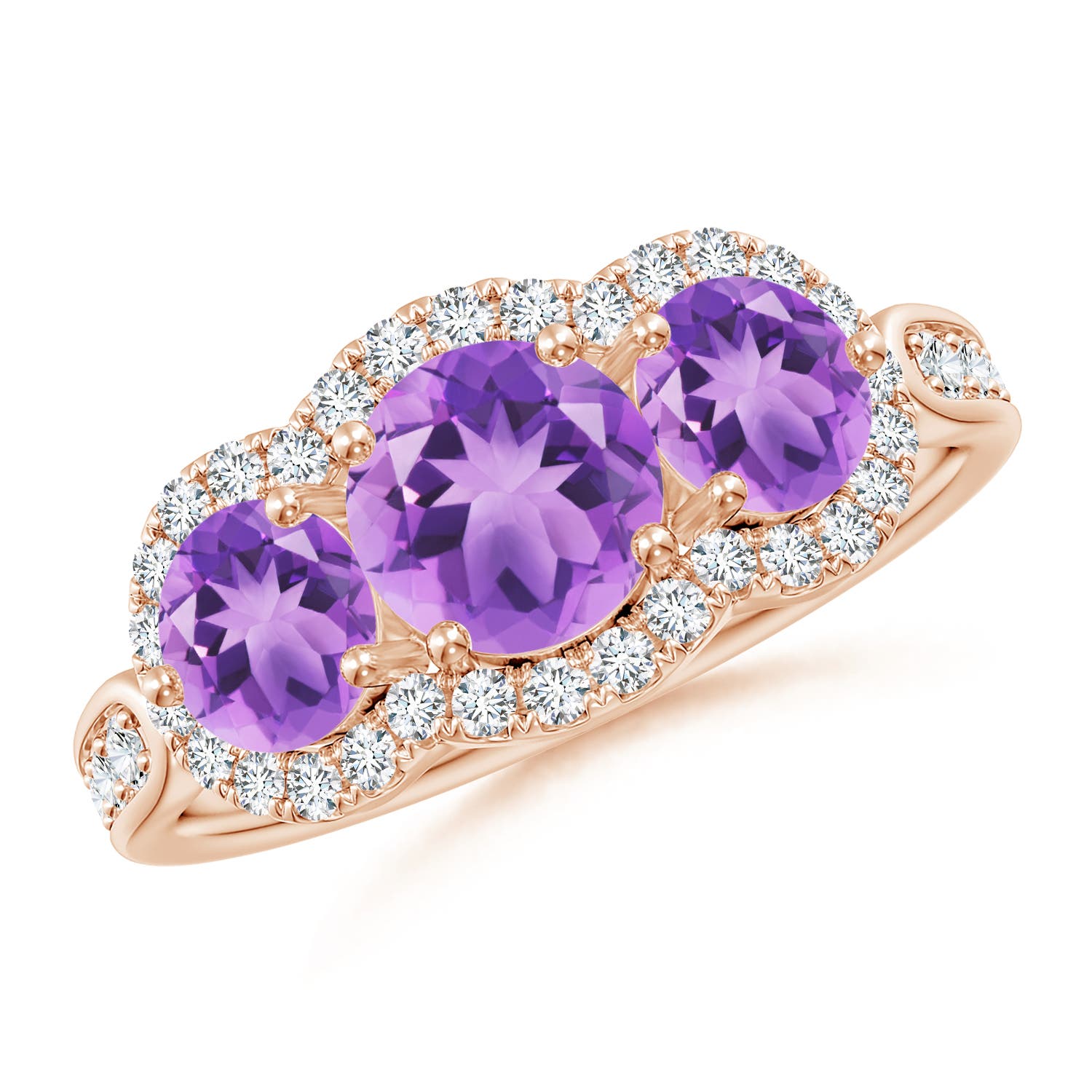 A - Amethyst / 2.03 CT / 14 KT Rose Gold