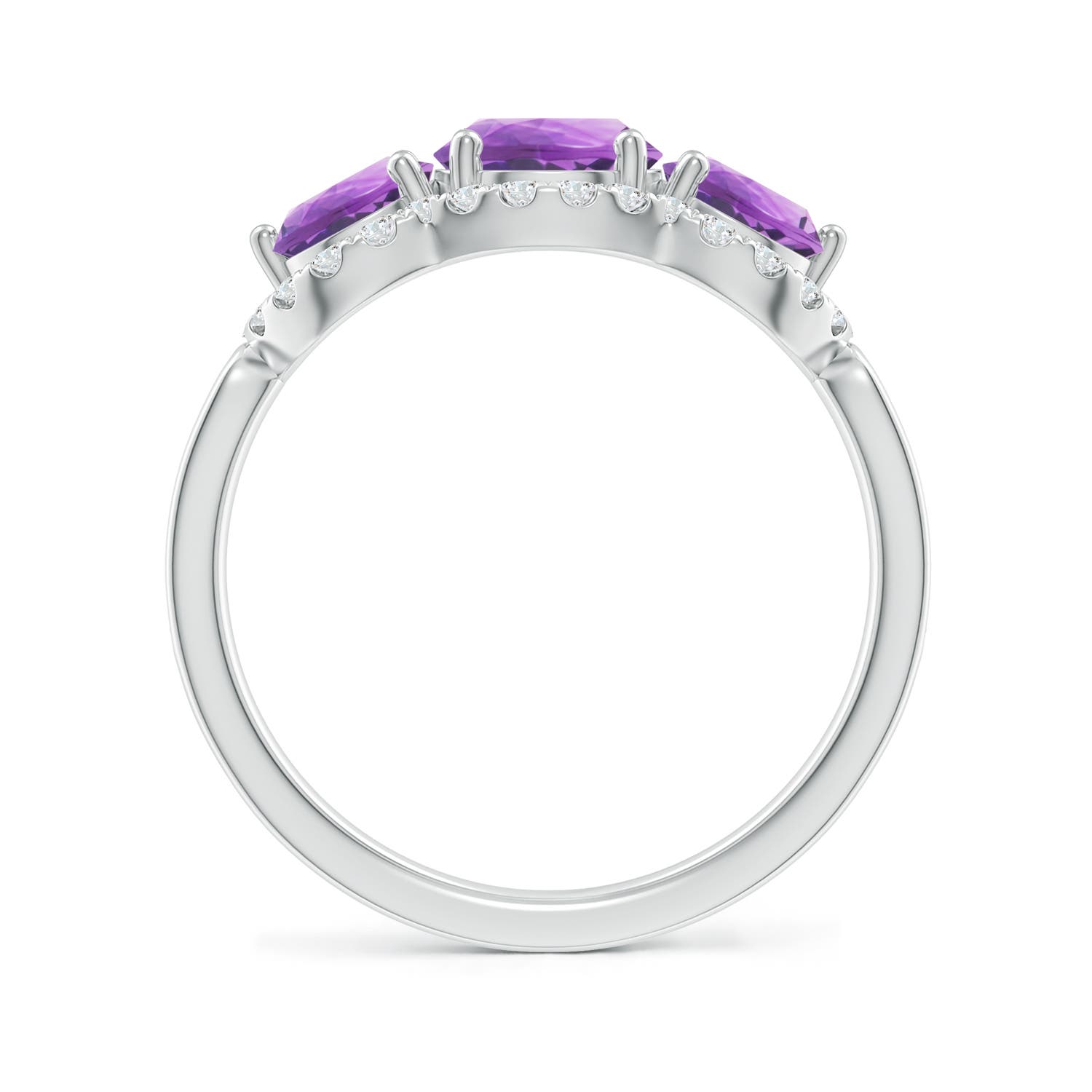 A - Amethyst / 2.03 CT / 14 KT White Gold