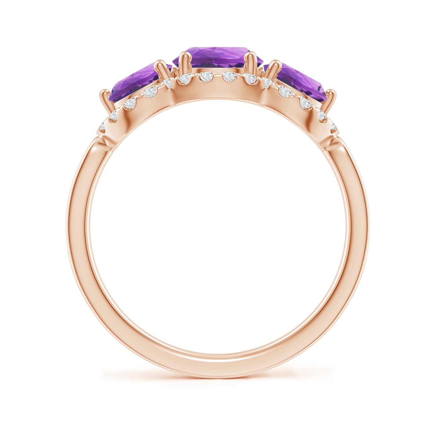 AA - Amethyst / 2.03 CT / 14 KT Rose Gold