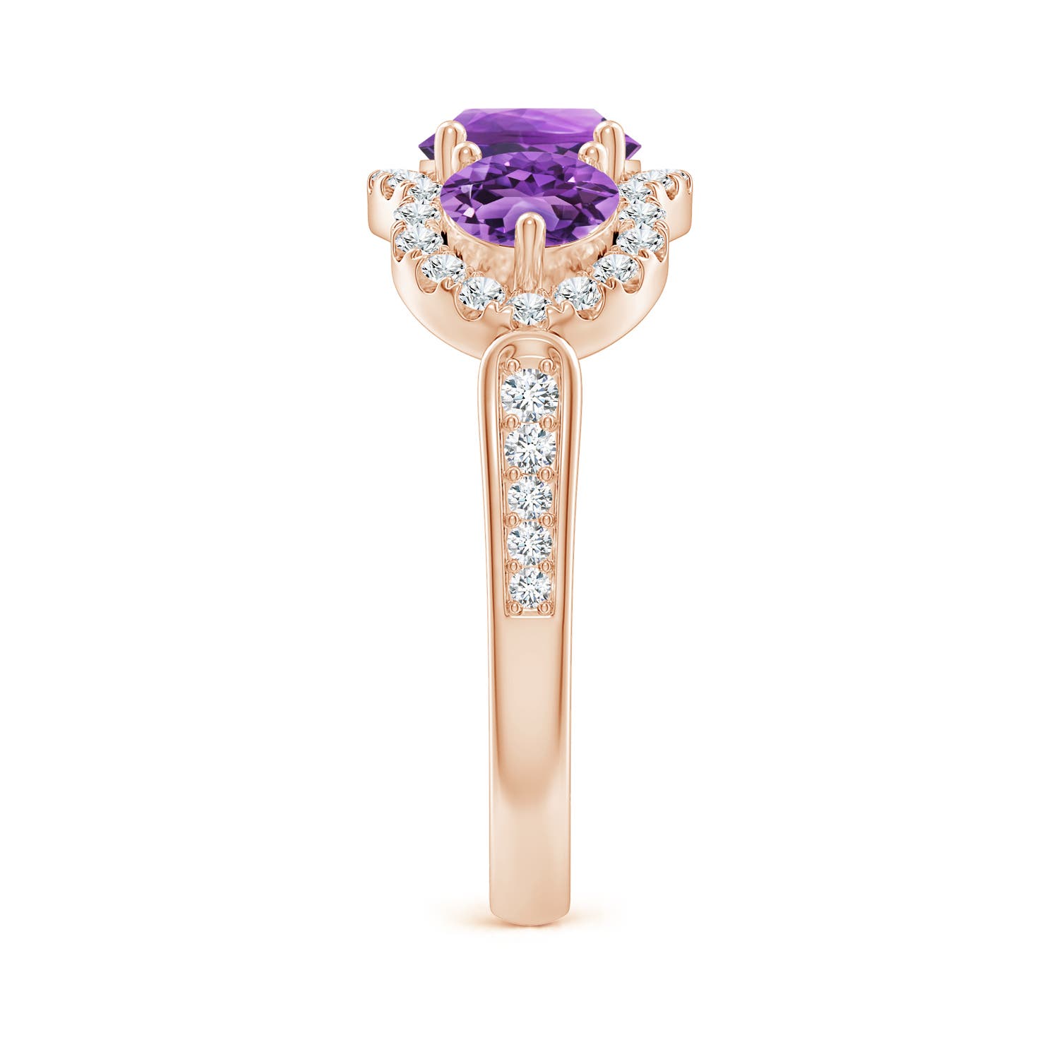 AA - Amethyst / 2.03 CT / 14 KT Rose Gold