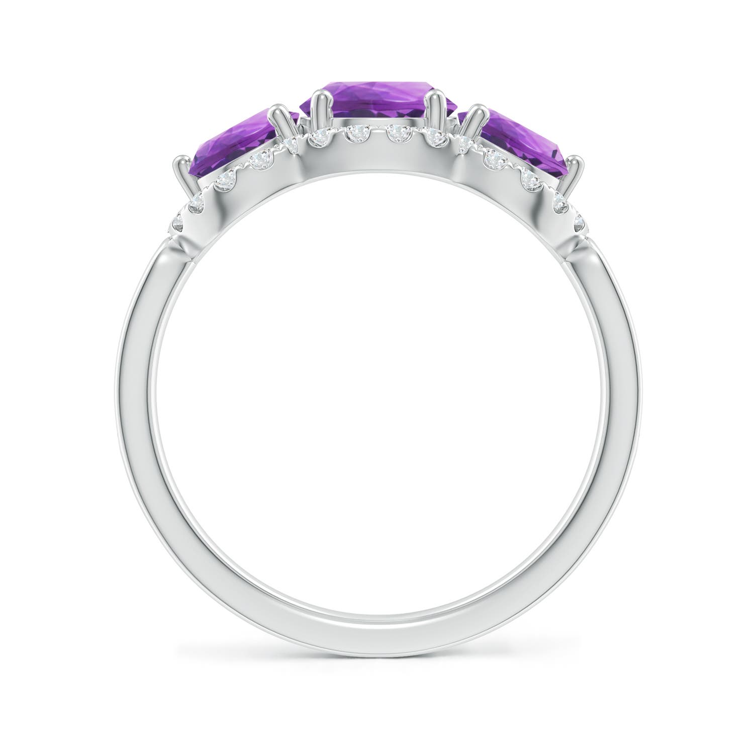 AA - Amethyst / 2.03 CT / 14 KT White Gold