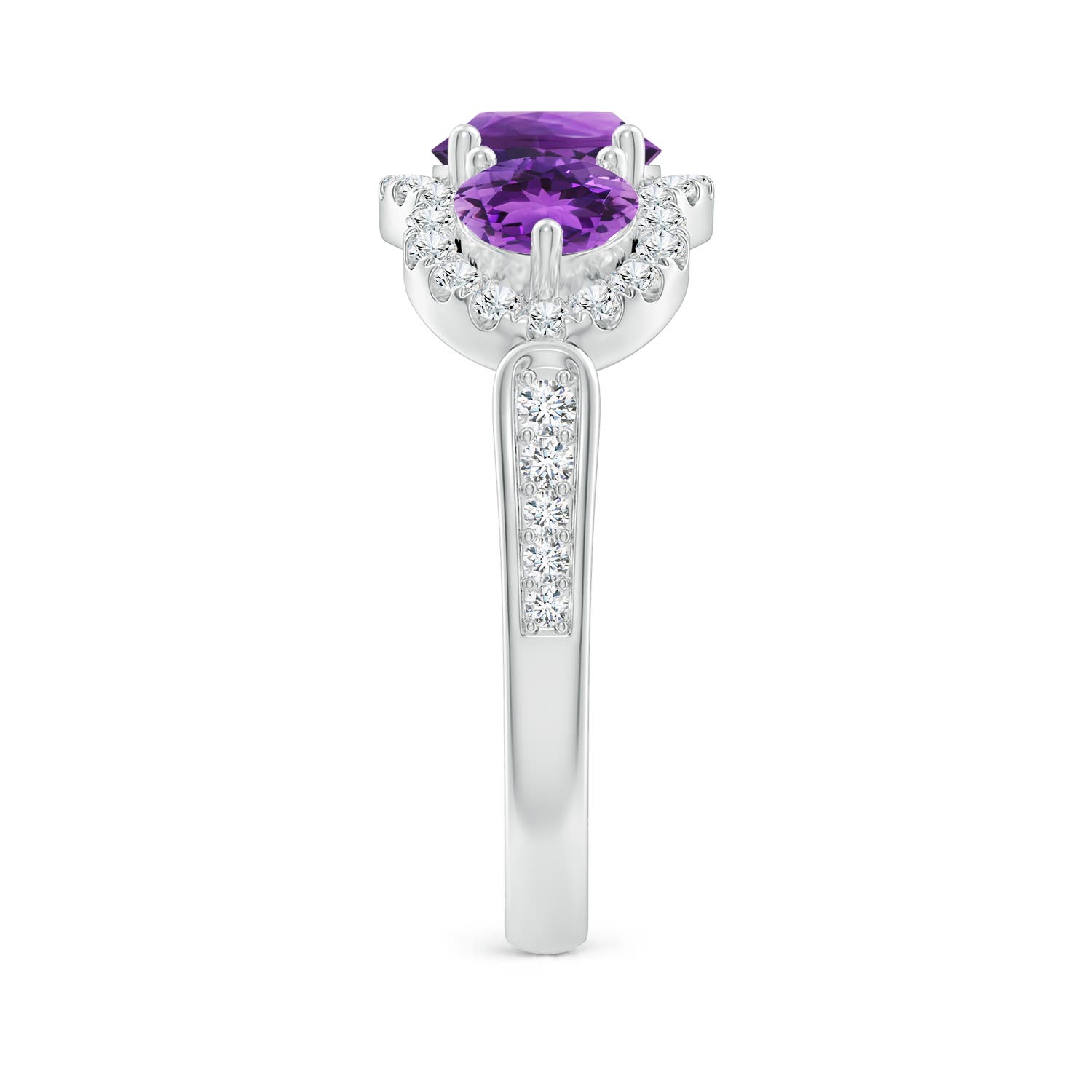 AAA - Amethyst / 2.03 CT / 14 KT White Gold