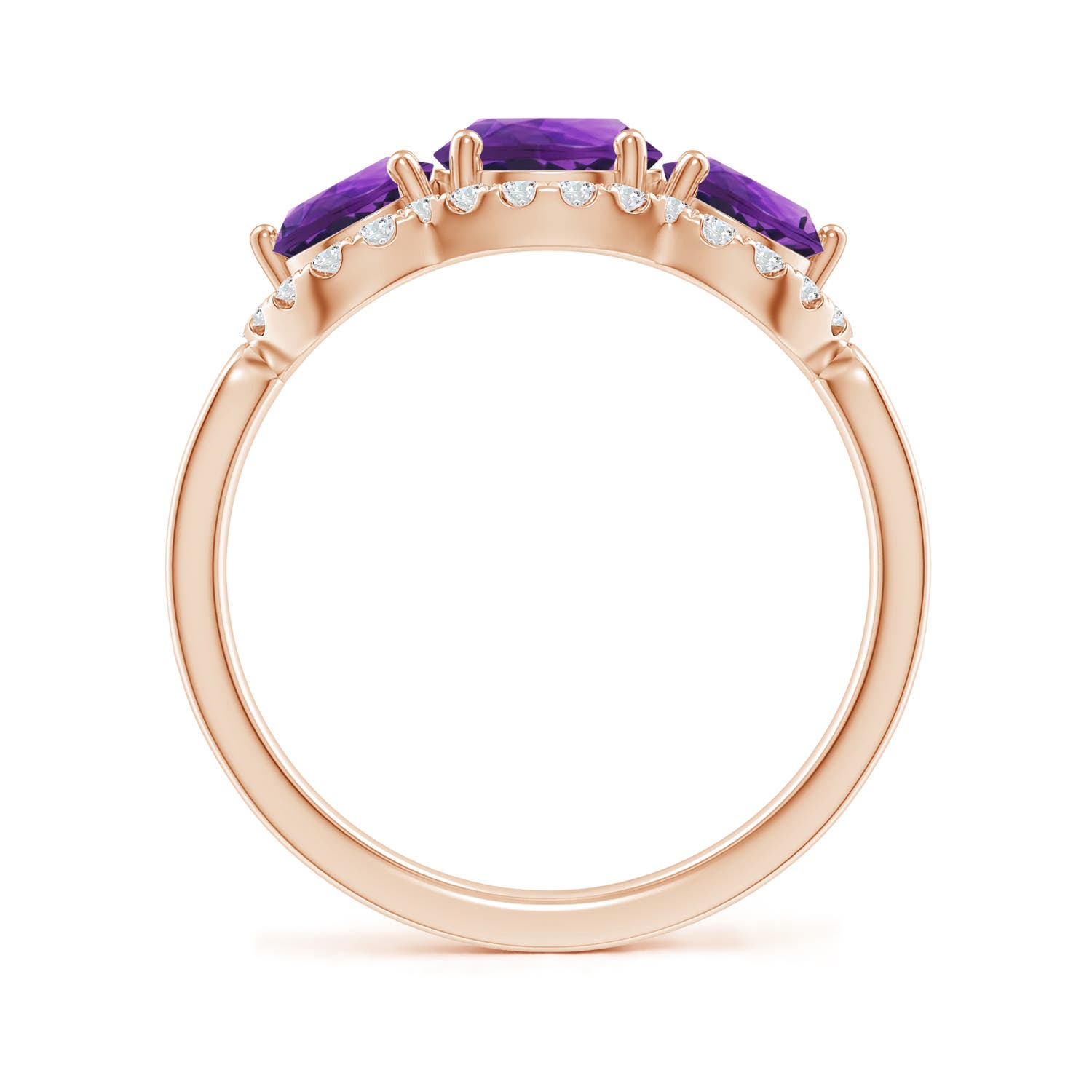 AAAA - Amethyst / 2.03 CT / 14 KT Rose Gold