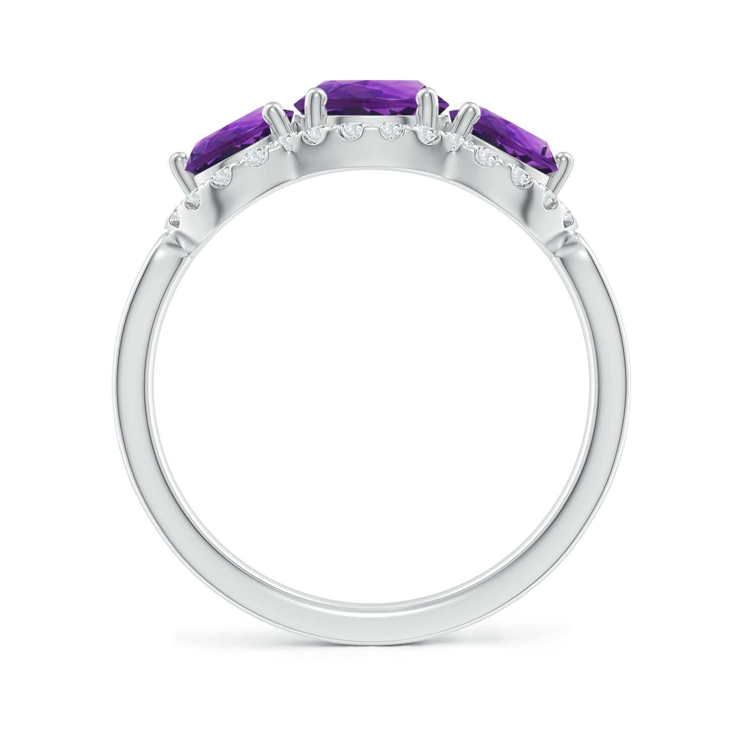 AAAA - Amethyst / 2.03 CT / 14 KT White Gold