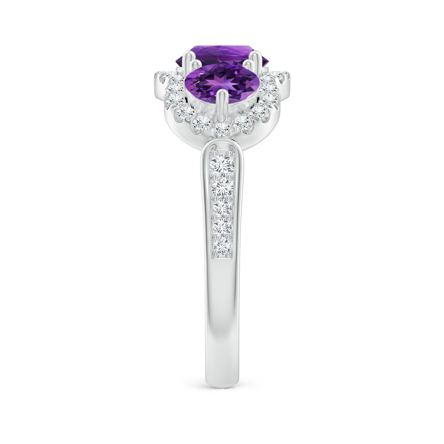 AAAA - Amethyst / 2.03 CT / 14 KT White Gold