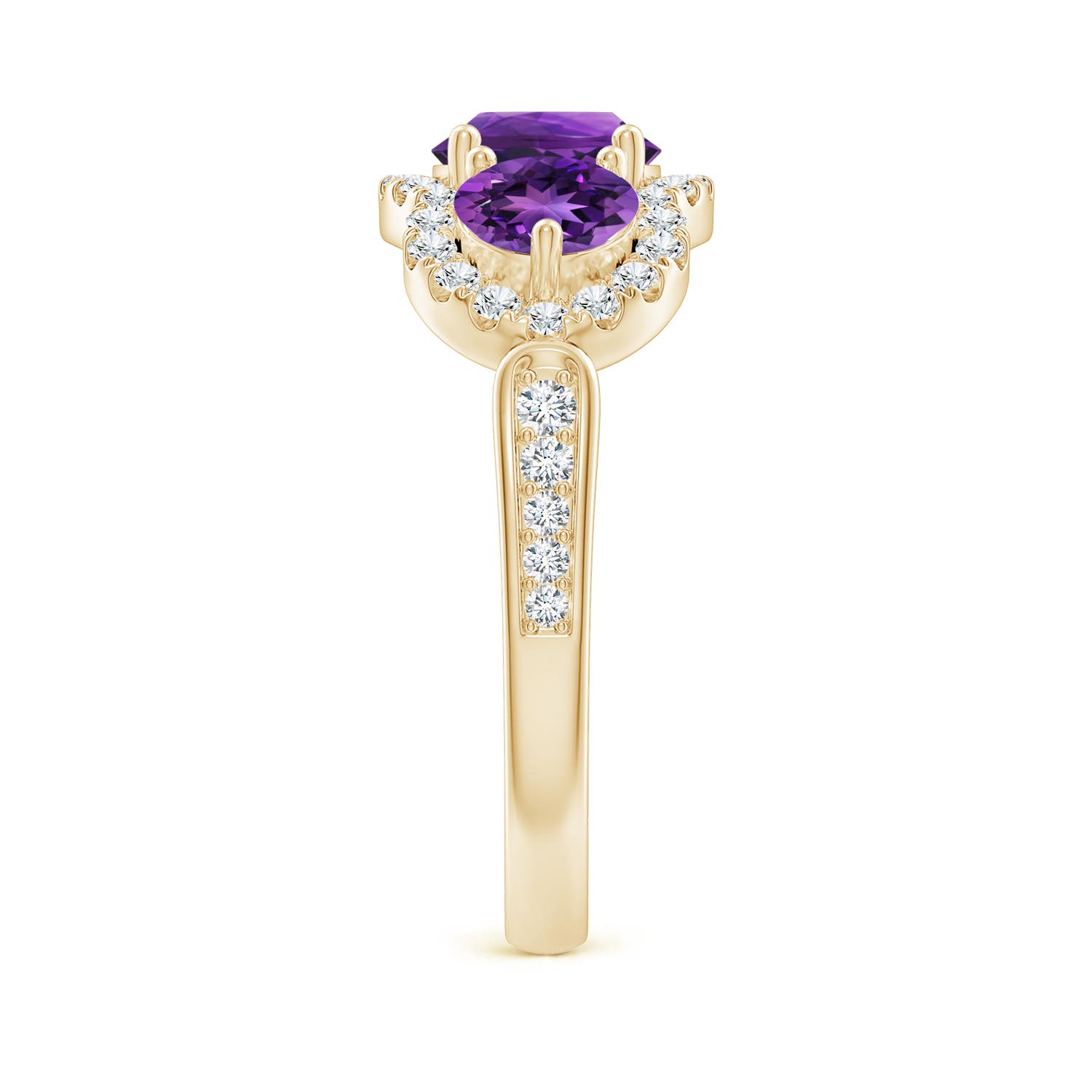 AAAA - Amethyst / 2.03 CT / 14 KT Yellow Gold