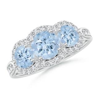 Round AA Aquamarine