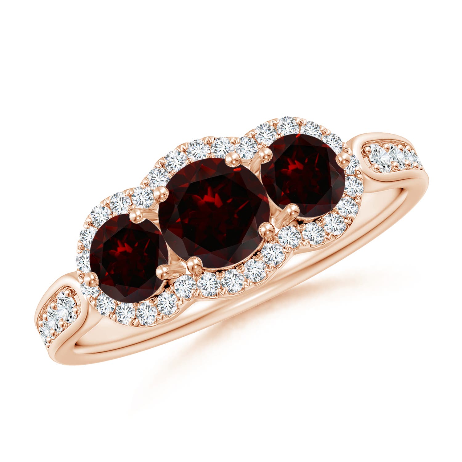 A - Garnet / 1.51 CT / 14 KT Rose Gold