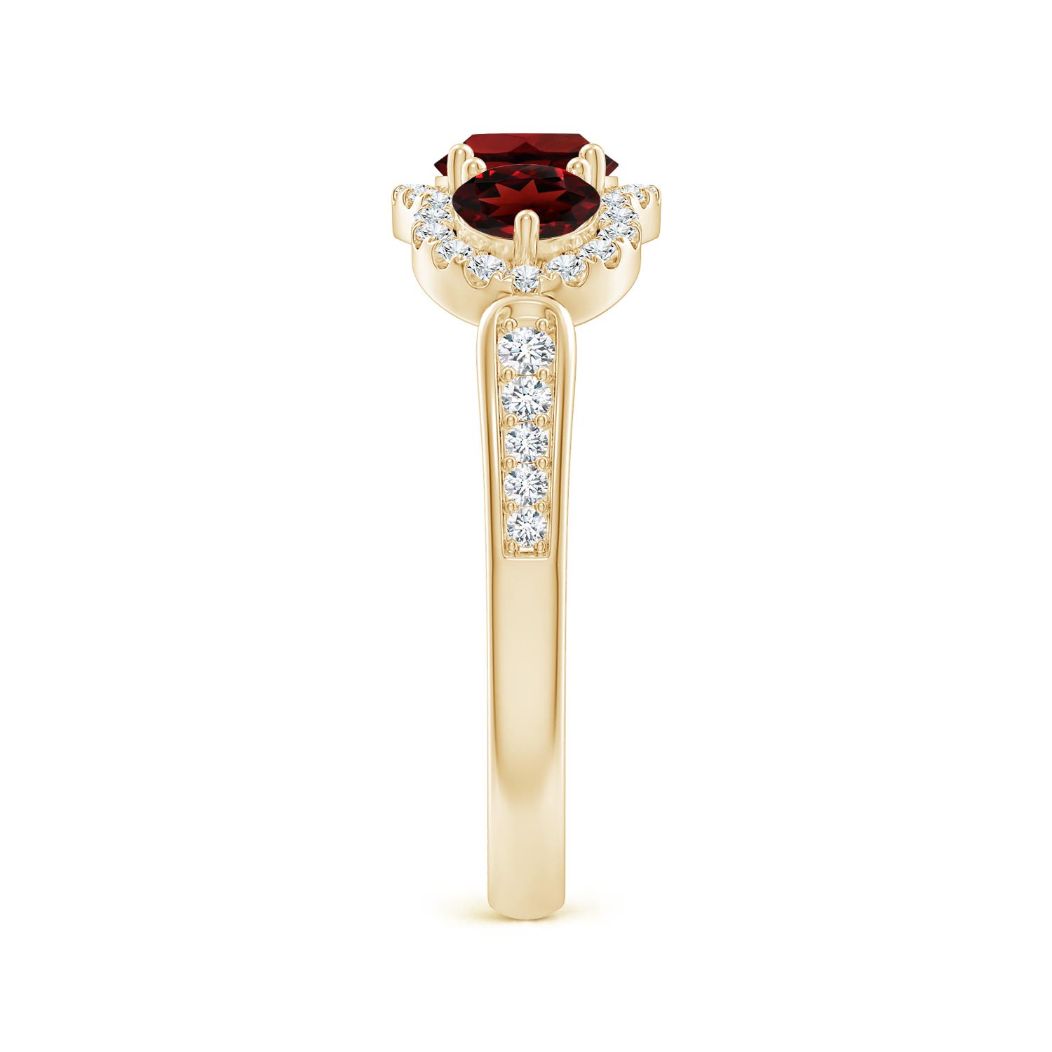 AAA - Garnet / 1.51 CT / 14 KT Yellow Gold