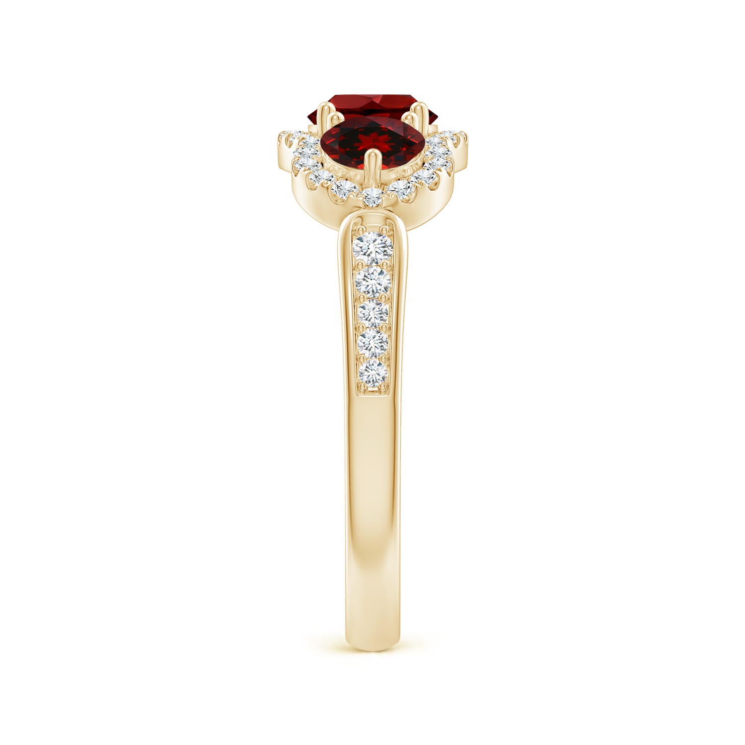 AAAA - Garnet / 1.51 CT / 14 KT Yellow Gold