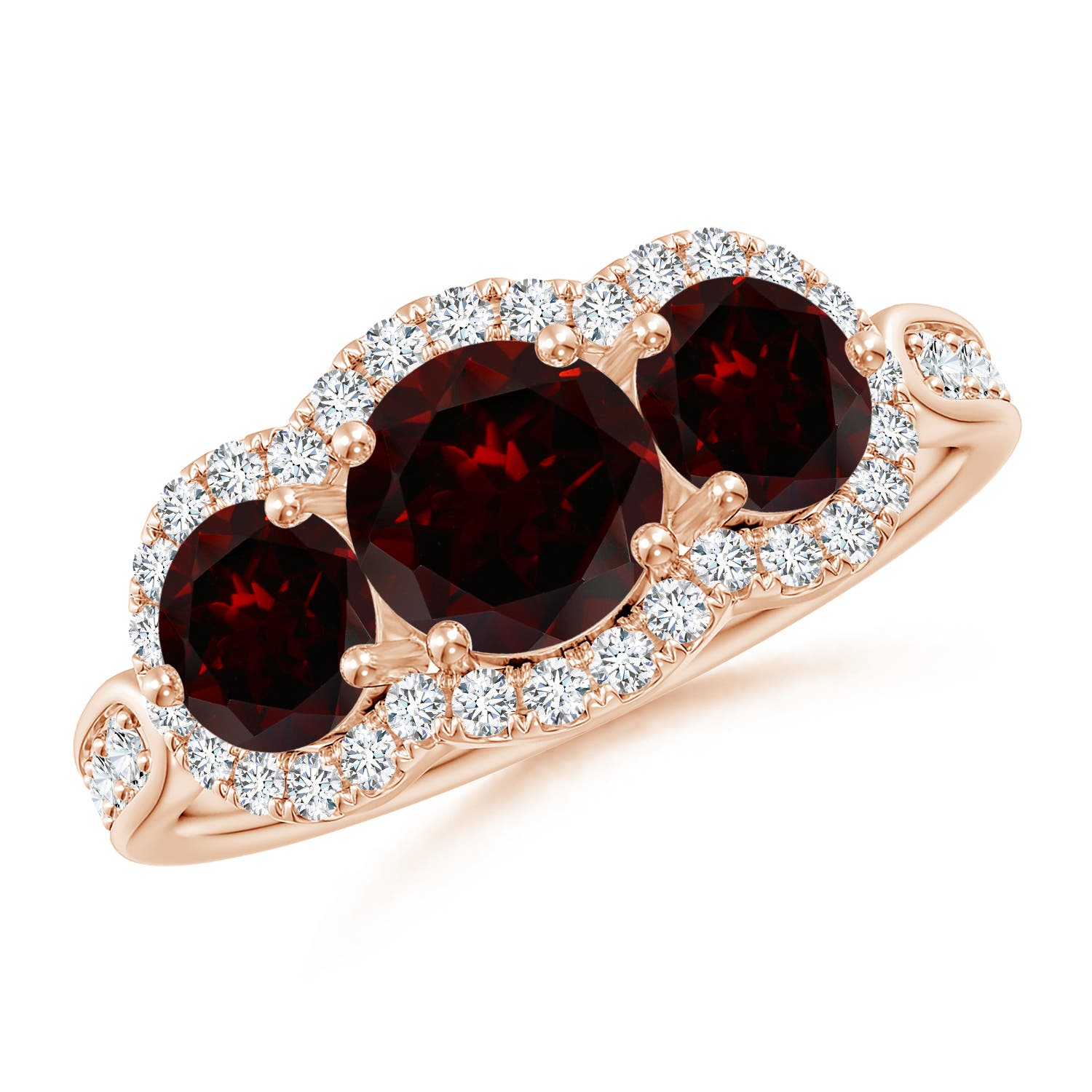 A - Garnet / 2.53 CT / 14 KT Rose Gold