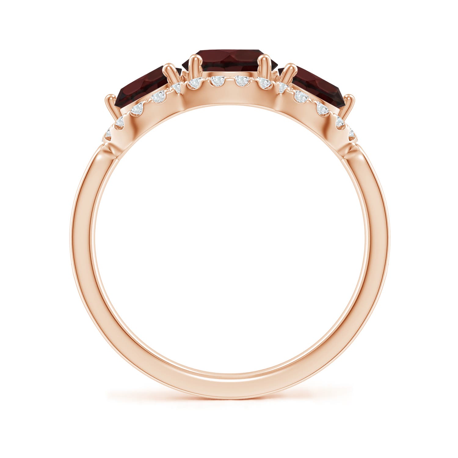 A - Garnet / 2.53 CT / 14 KT Rose Gold