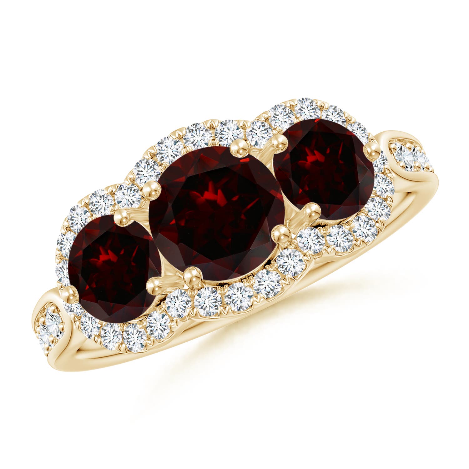 A - Garnet / 2.53 CT / 14 KT Yellow Gold