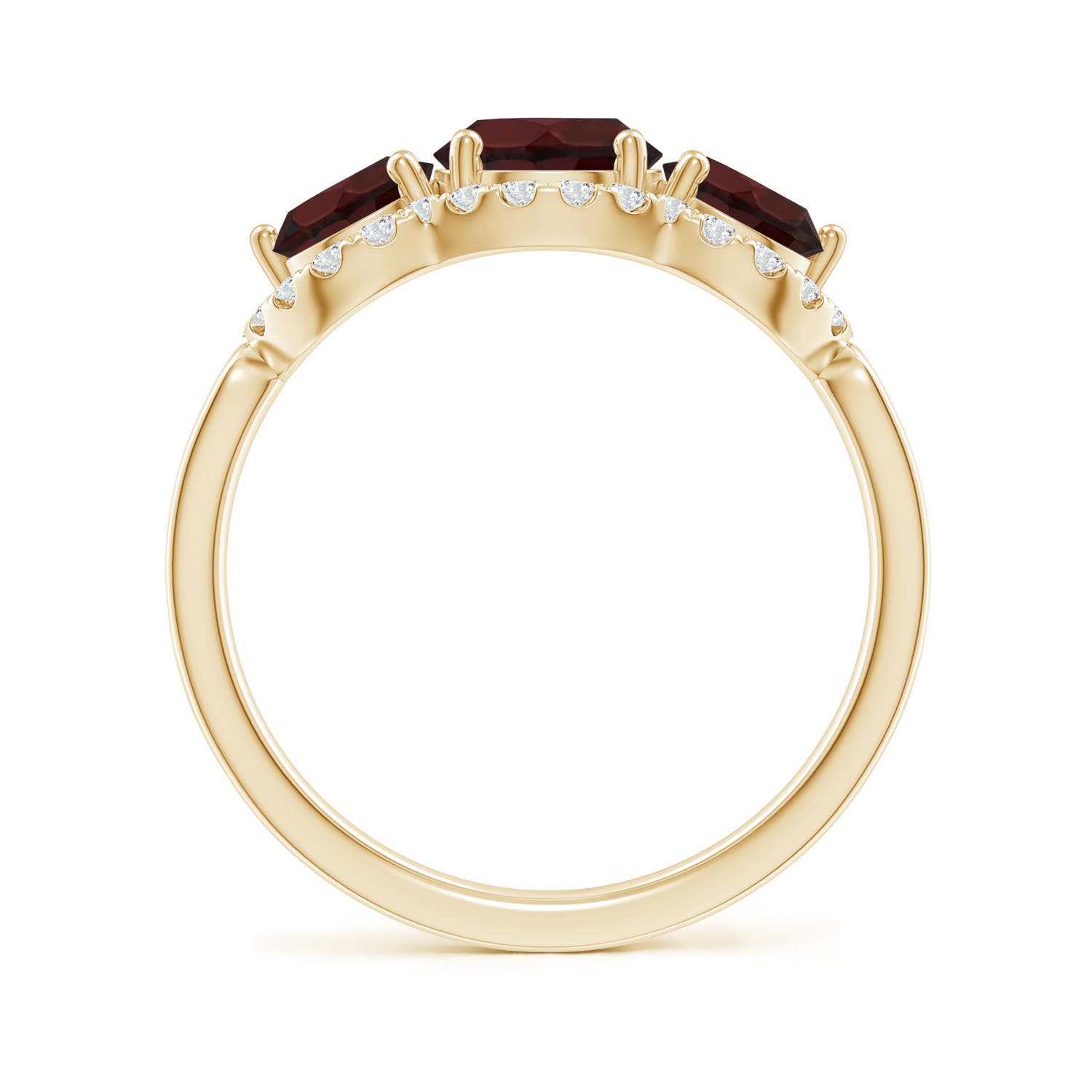 A - Garnet / 2.53 CT / 14 KT Yellow Gold