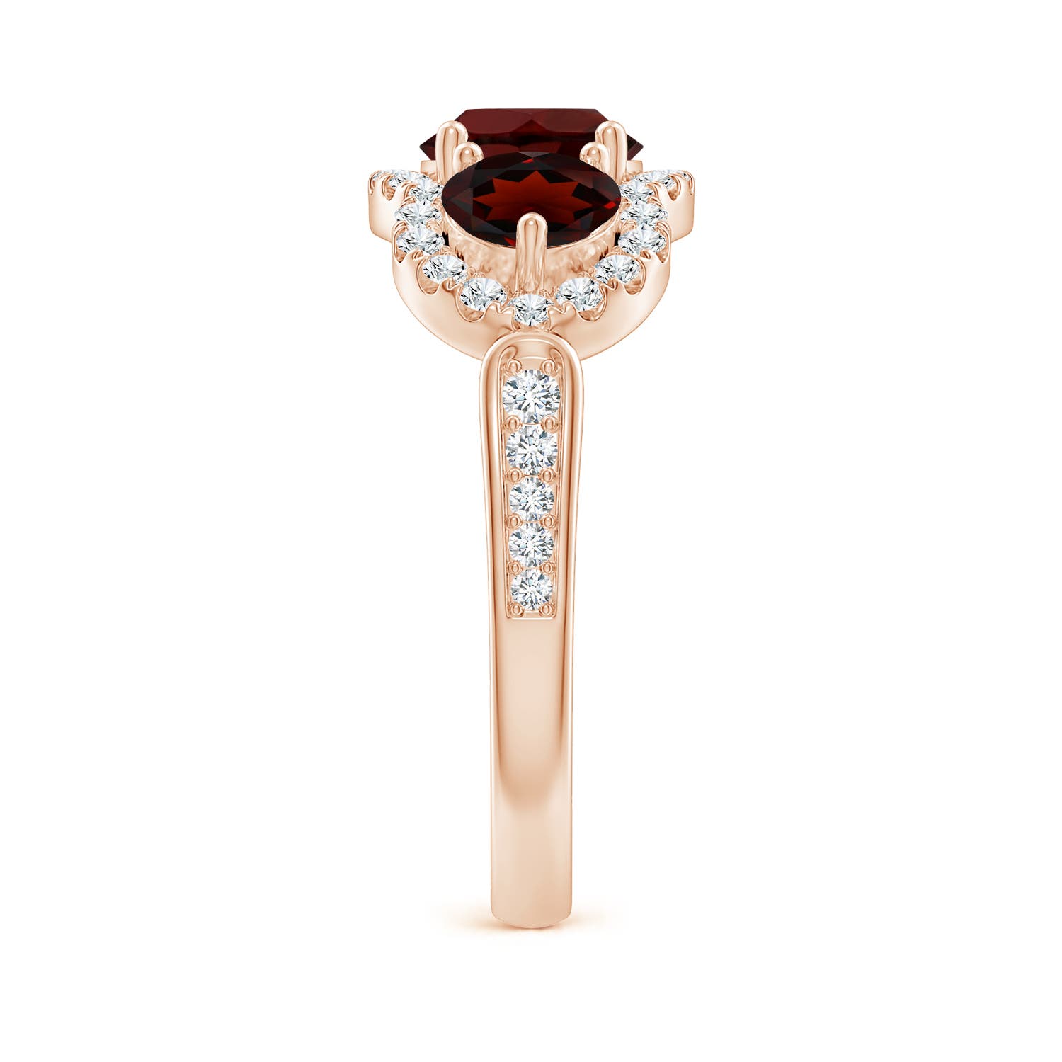 AA - Garnet / 2.53 CT / 14 KT Rose Gold